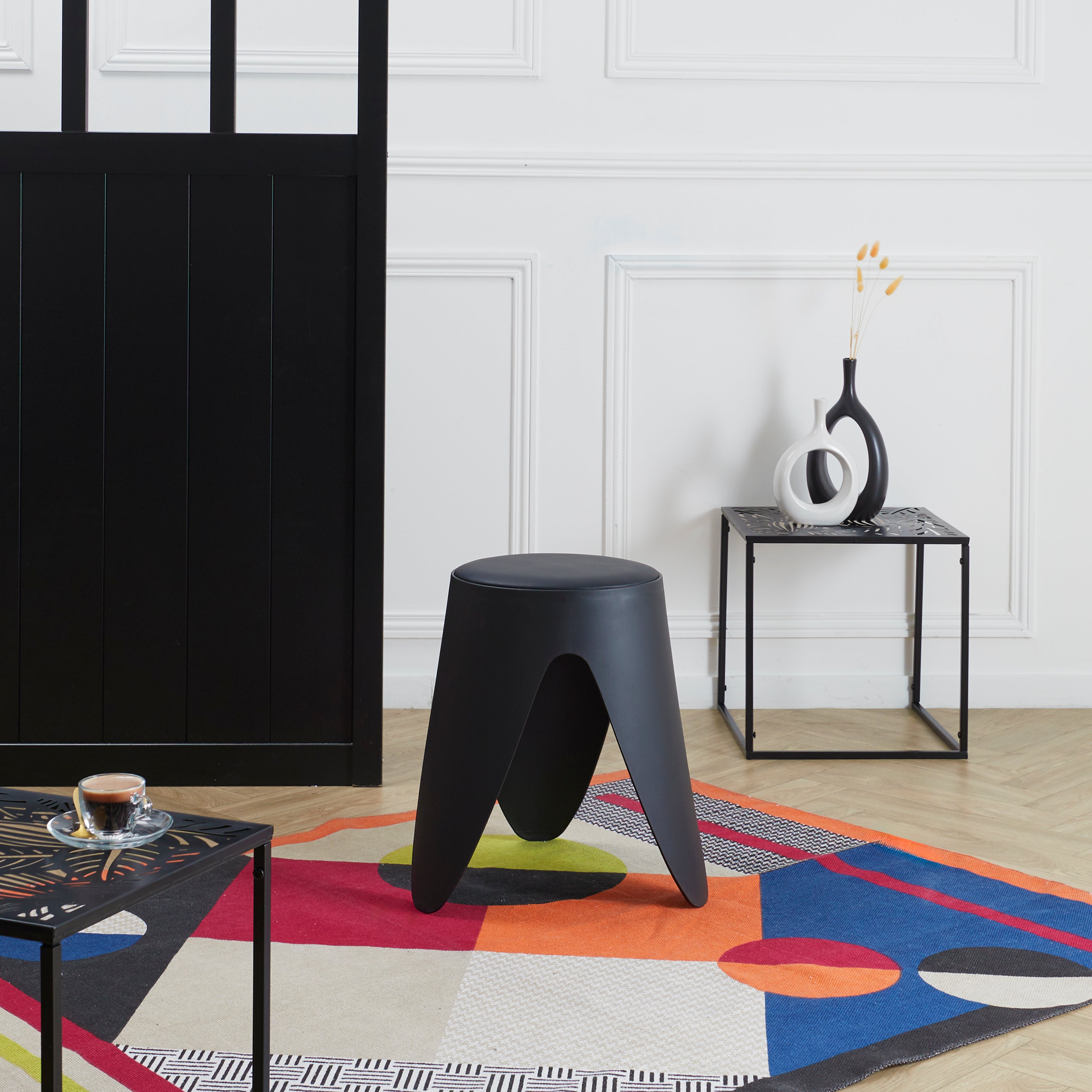 TABOURET EVE NOIR