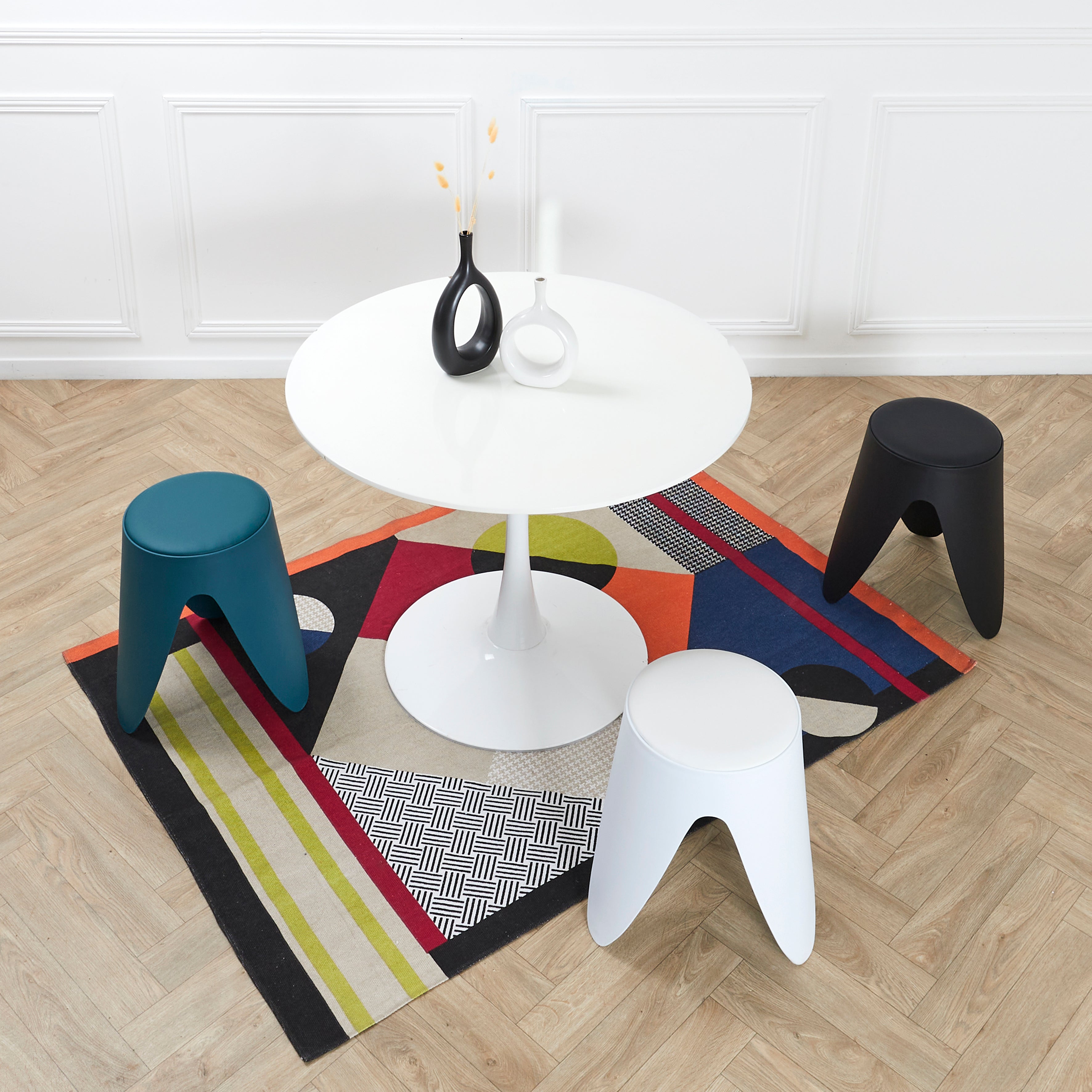 TABOURET EVE BLANC