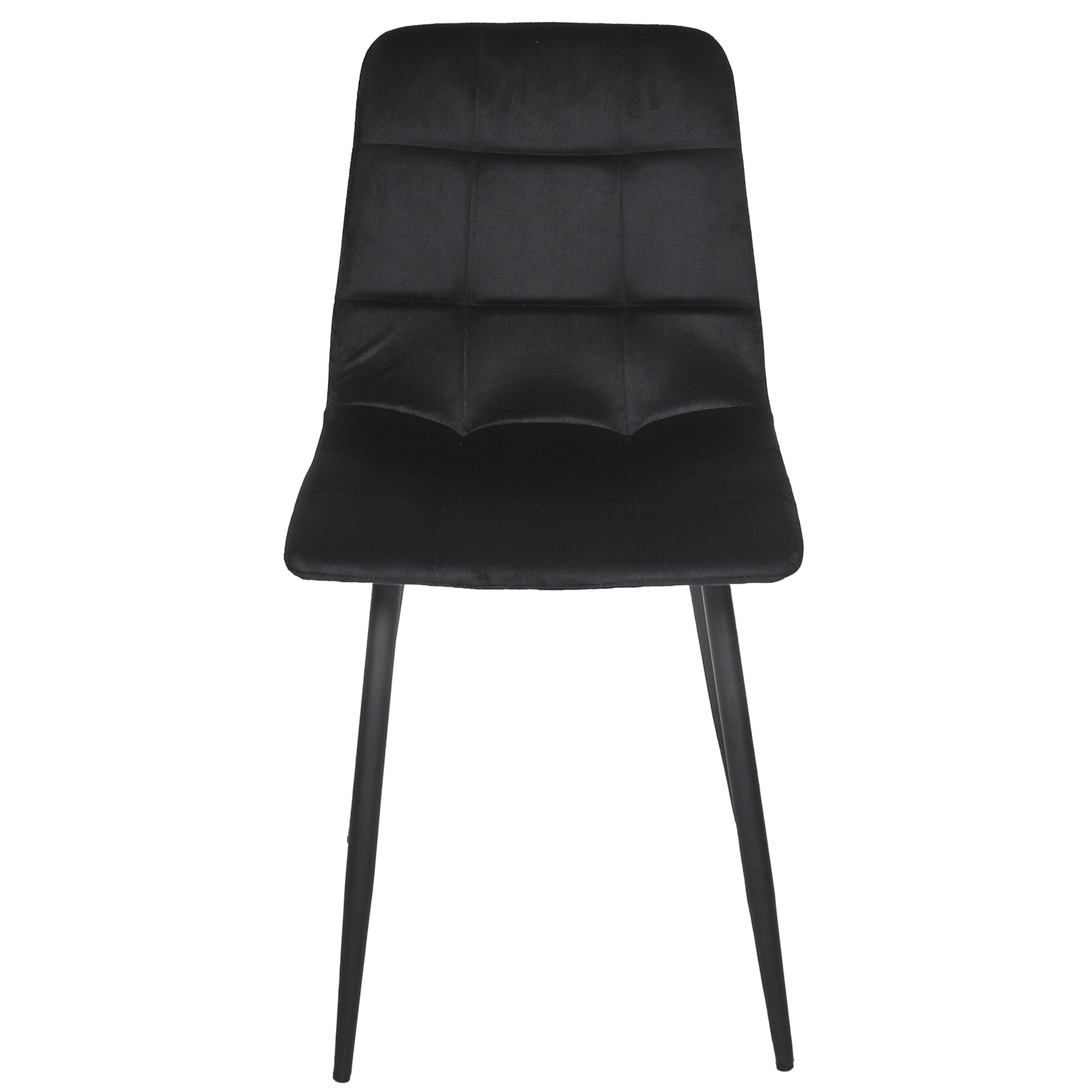 CHAISE MATEO NOIR - LOT DE 4