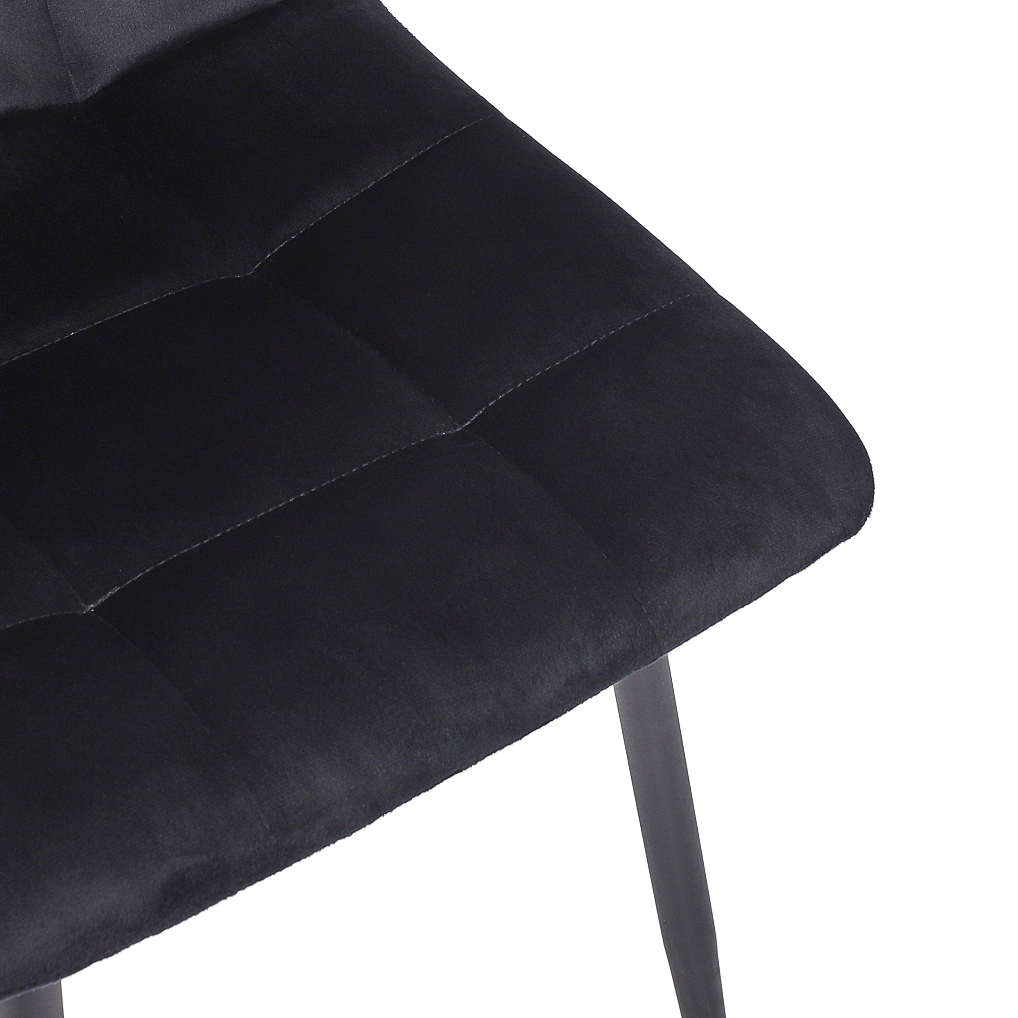 CHAISE MATEO NOIR - LOT DE 4