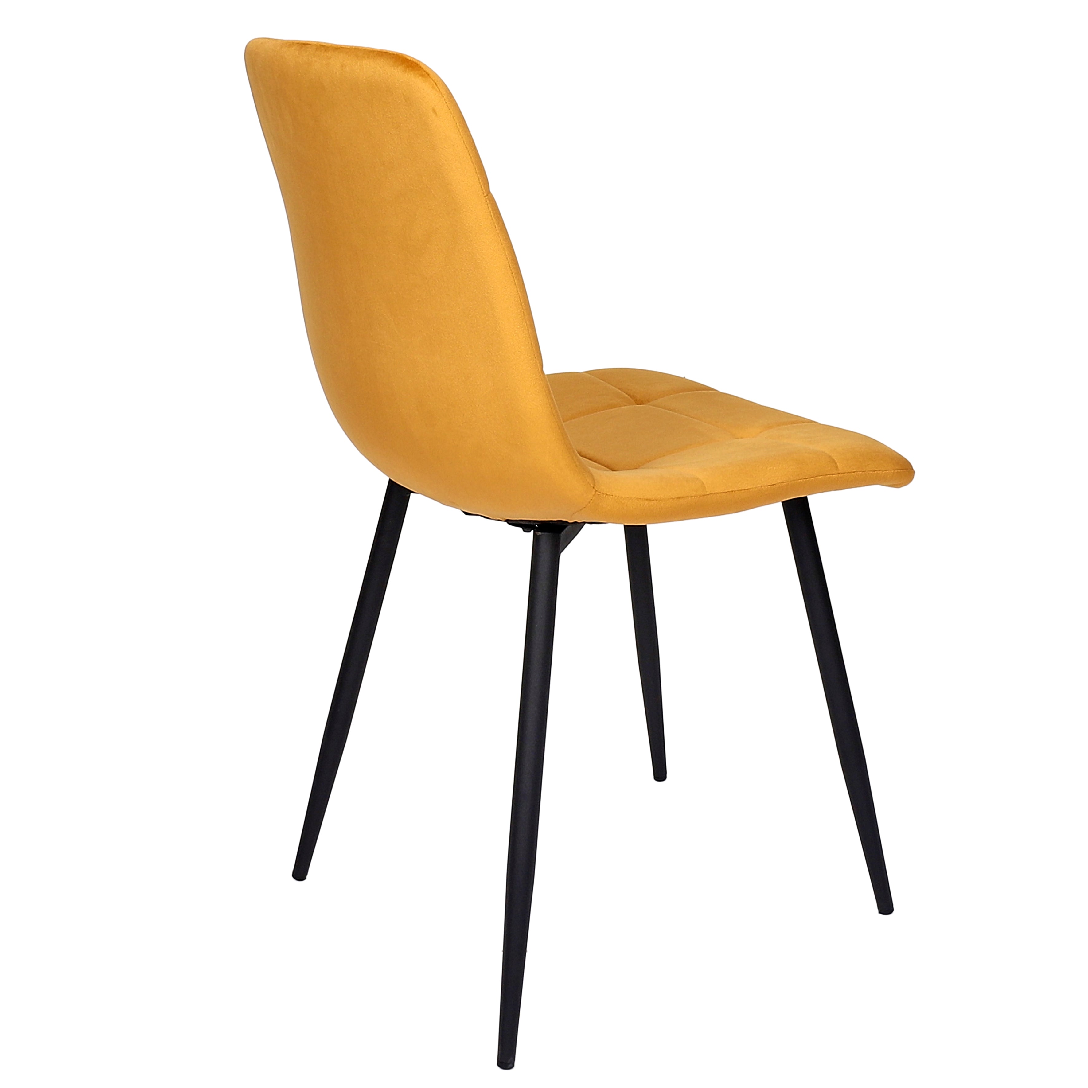 CHAISE MATEO JAUNE MOUTARDE - LOT DE 4