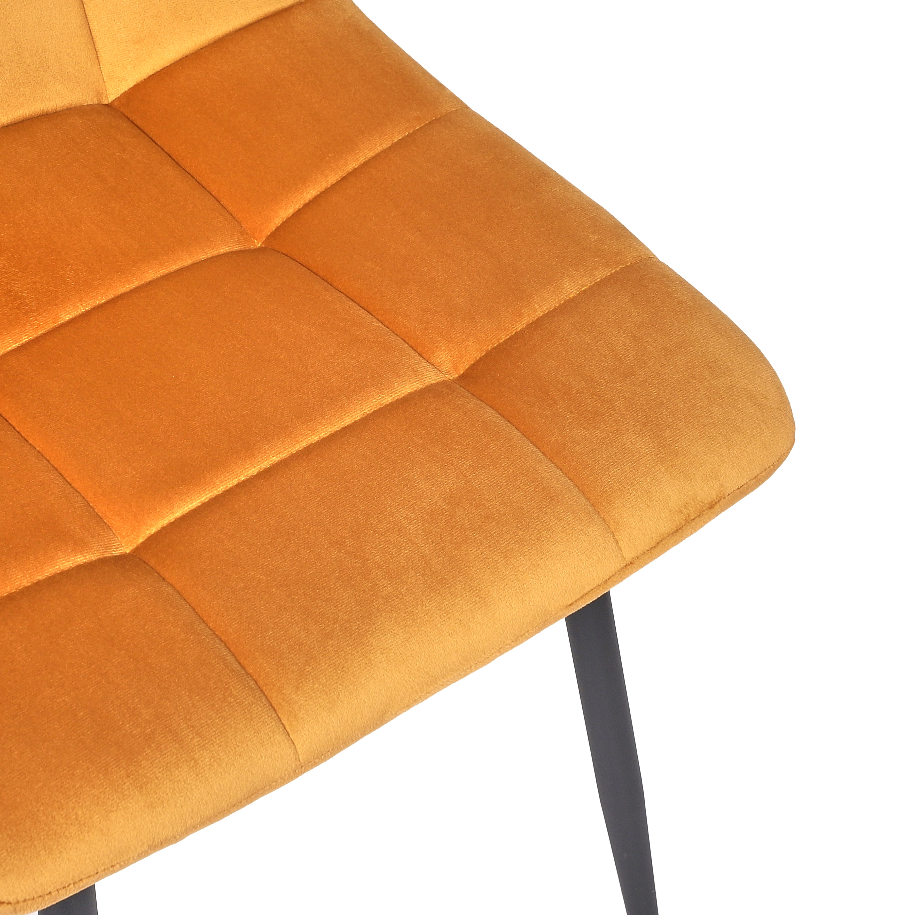 CHAISE MATEO JAUNE MOUTARDE - LOT DE 4