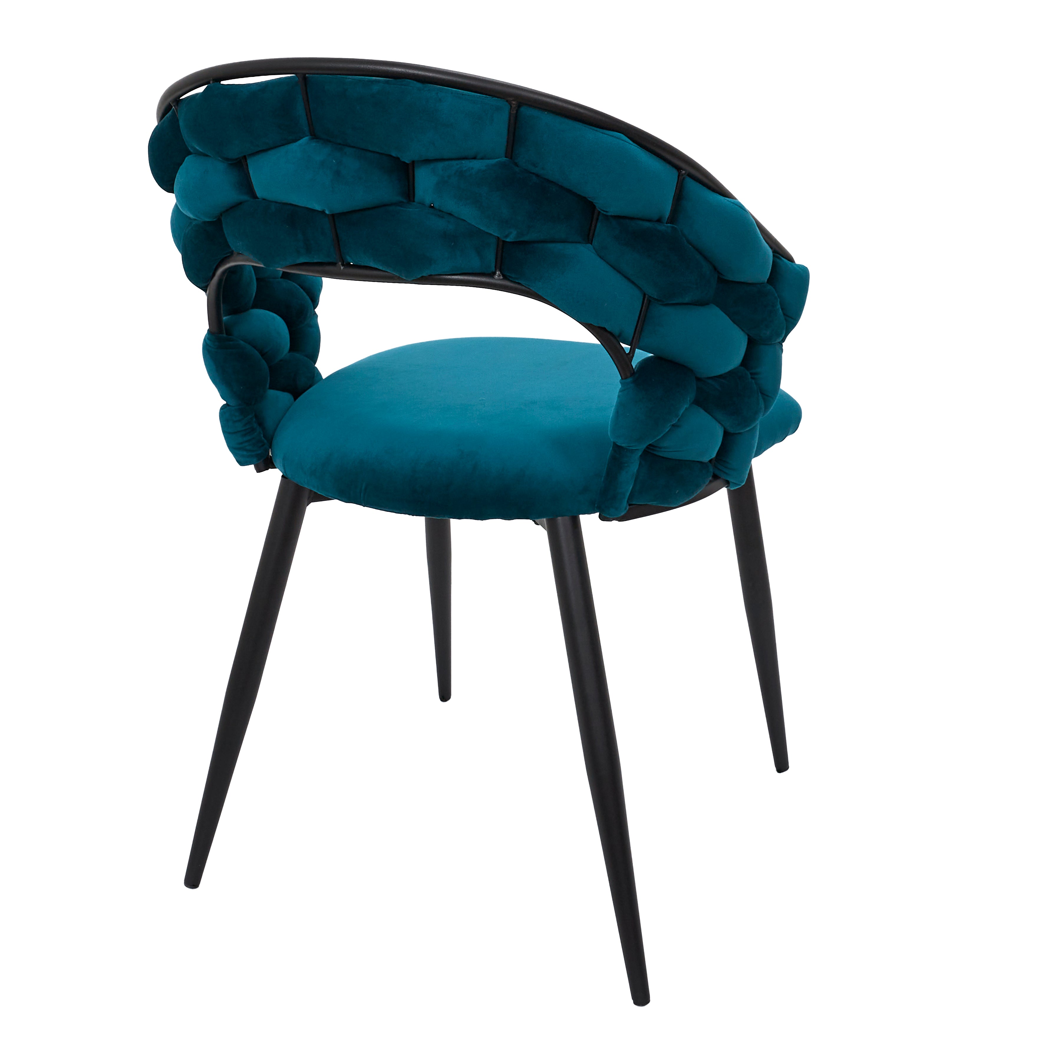 FAUTEUIL SAWYER BLEU CANARD A1 - LOT DE 2