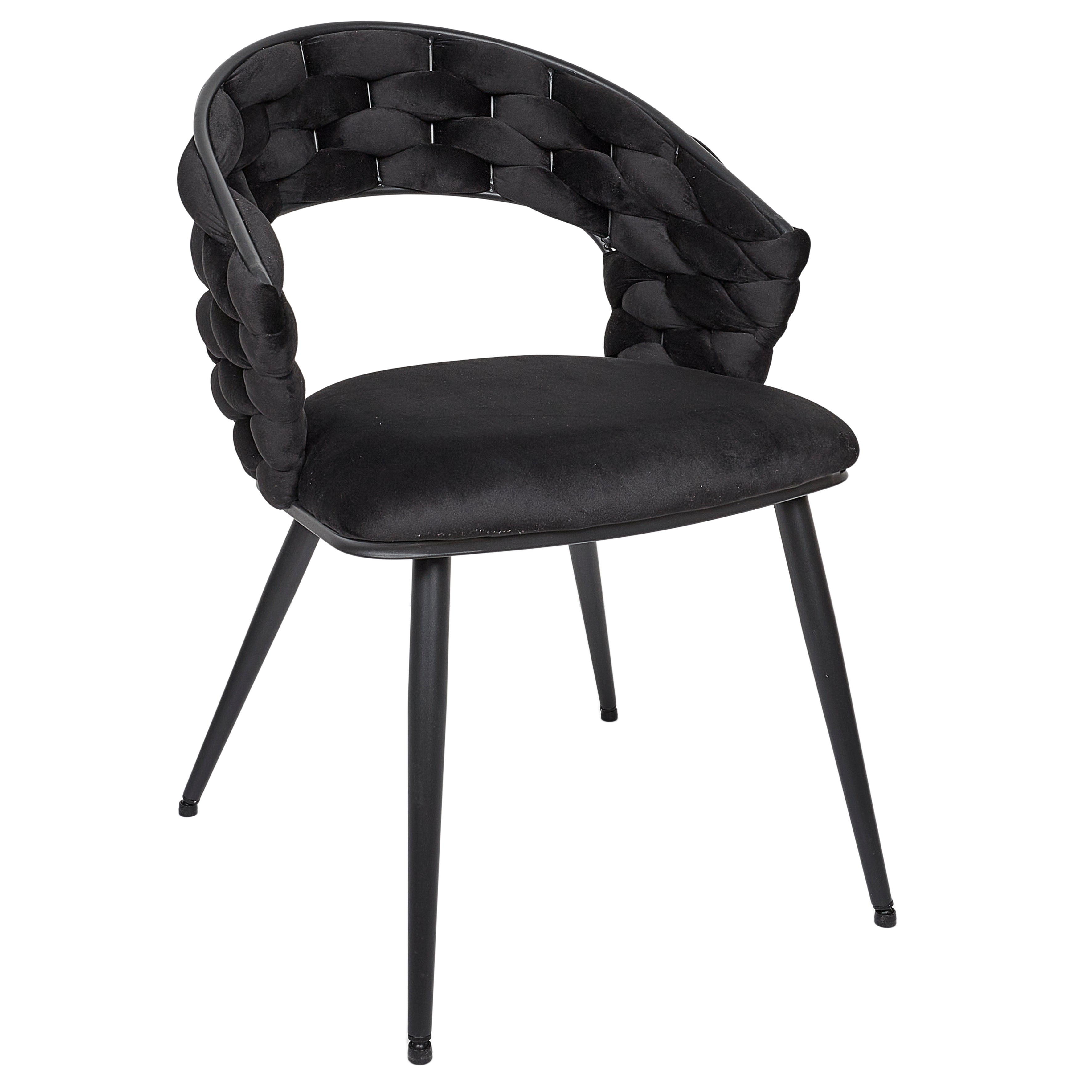 FAUTEUIL SAWYER NOIR A1 - LOT DE 2