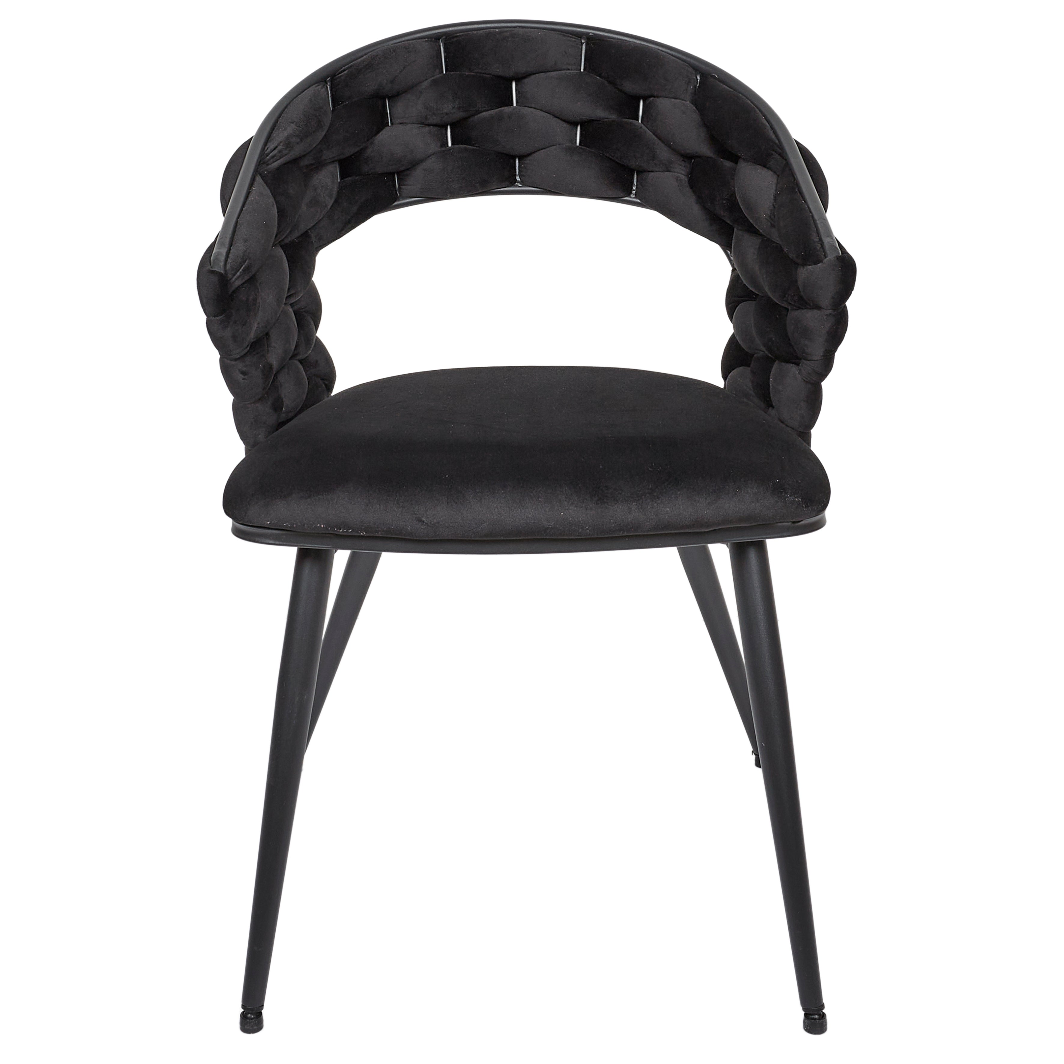 FAUTEUIL SAWYER NOIR A1 - LOT DE 2