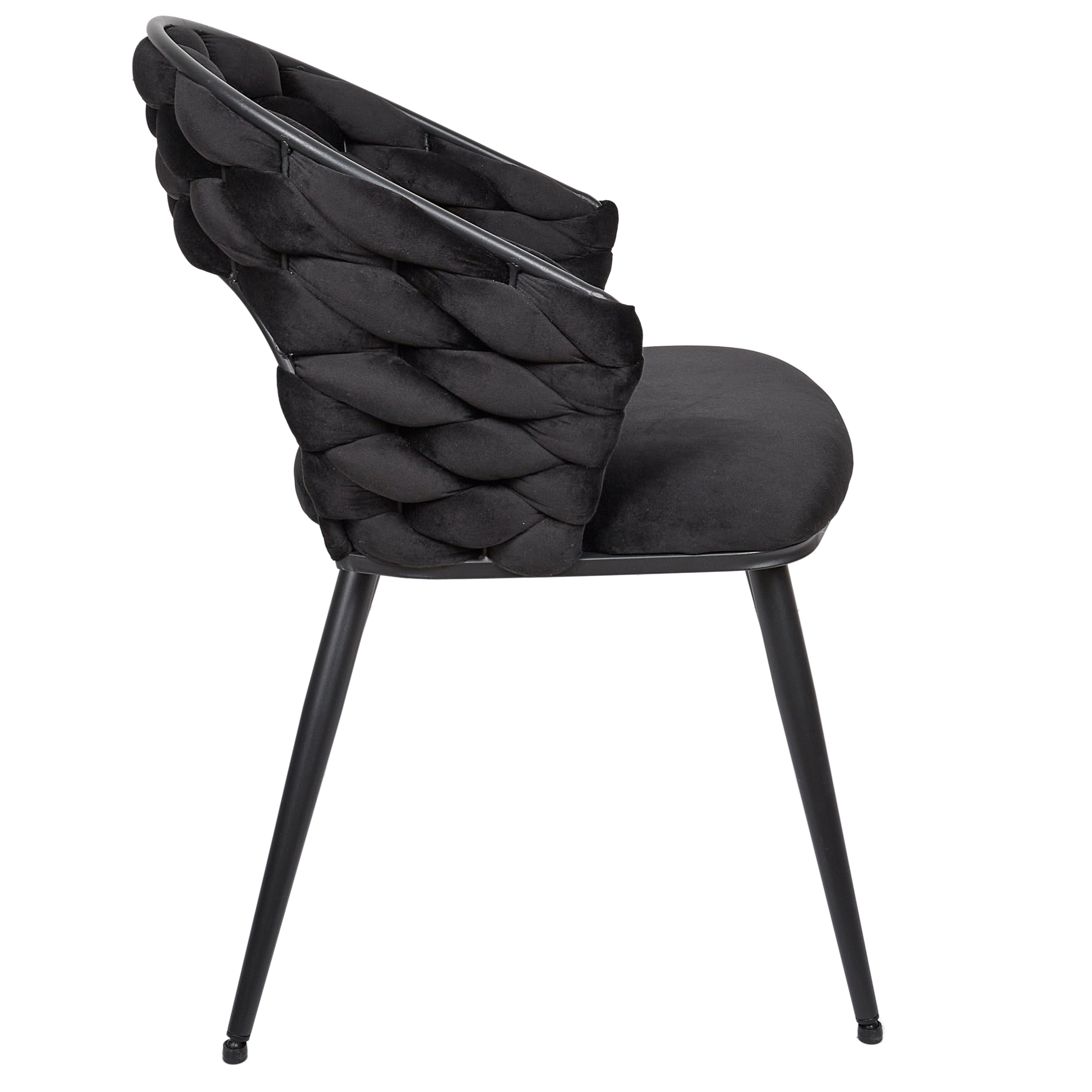 FAUTEUIL SAWYER NOIR A1 - LOT DE 2