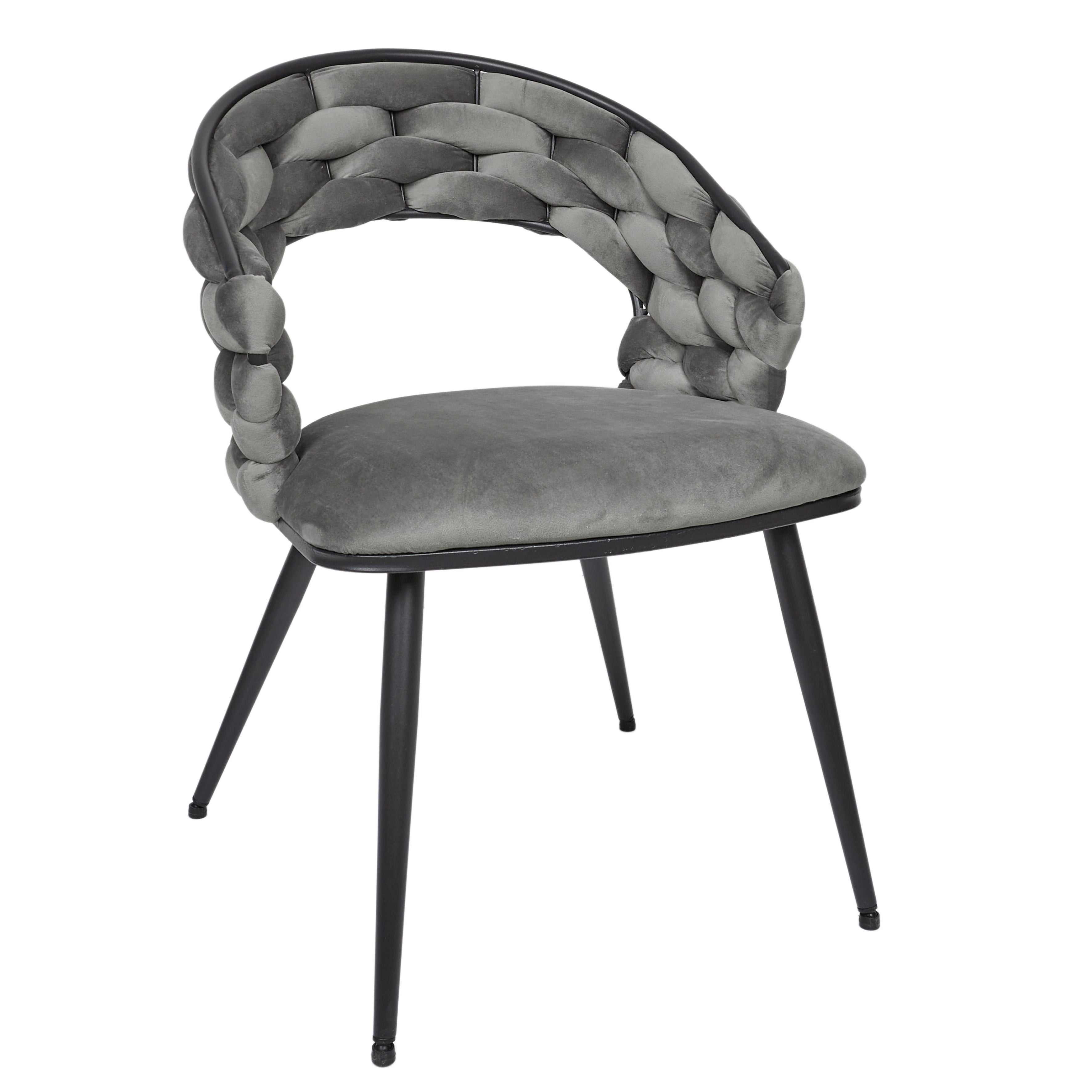 FAUTEUIL SAWYER GRIS A1 - LOT DE 2