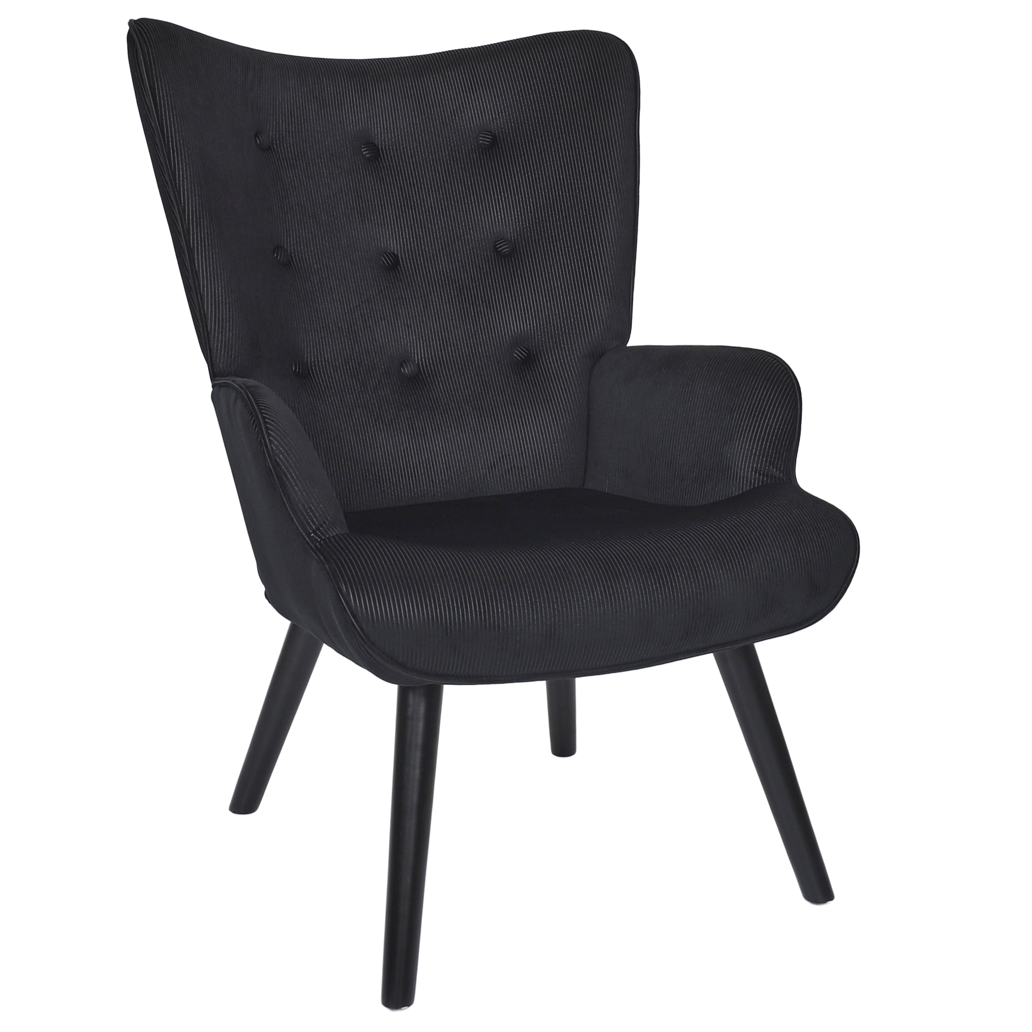 FAUTEUIL DE SALON GIULIA NOIR A1