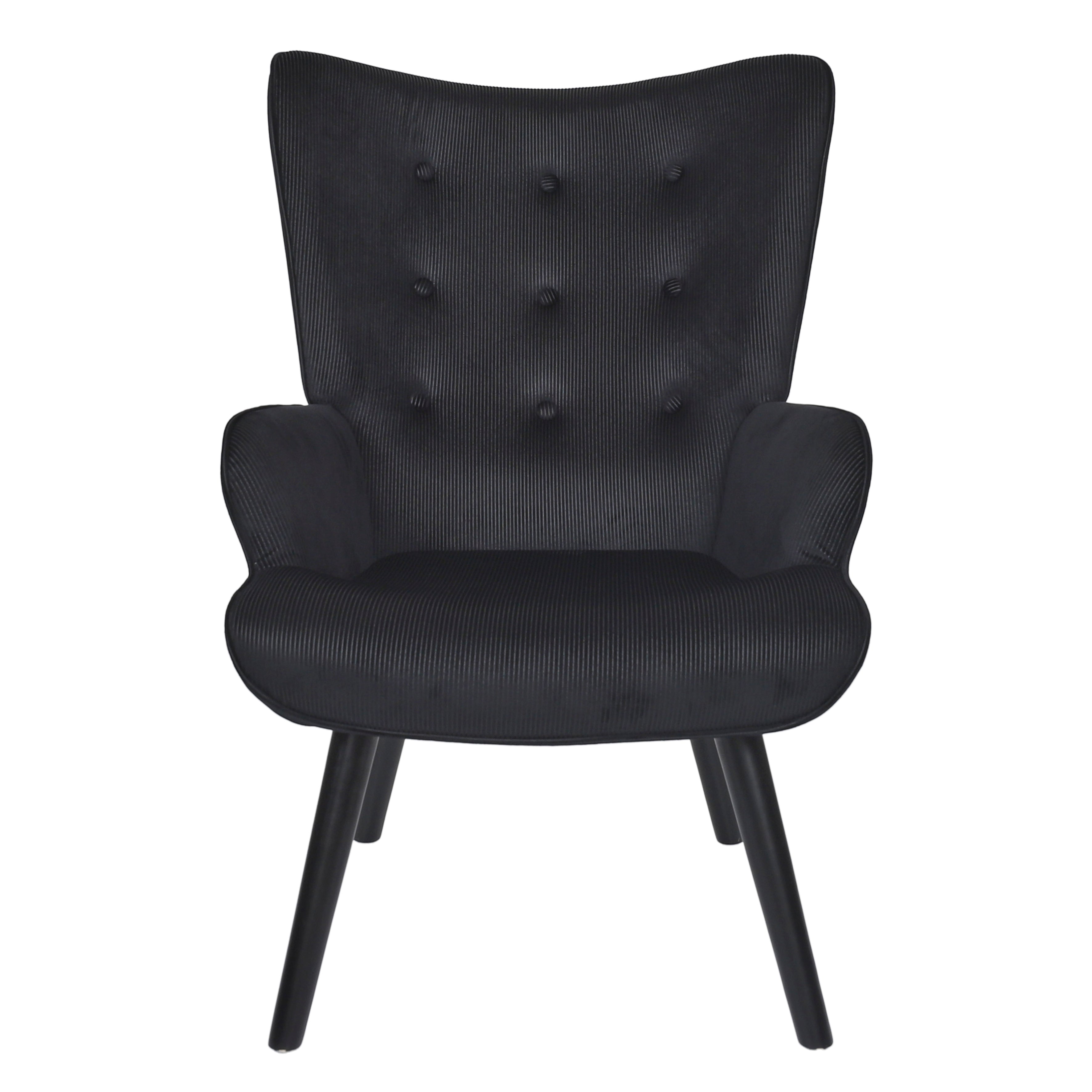 FAUTEUIL DE SALON GIULIA NOIR A1