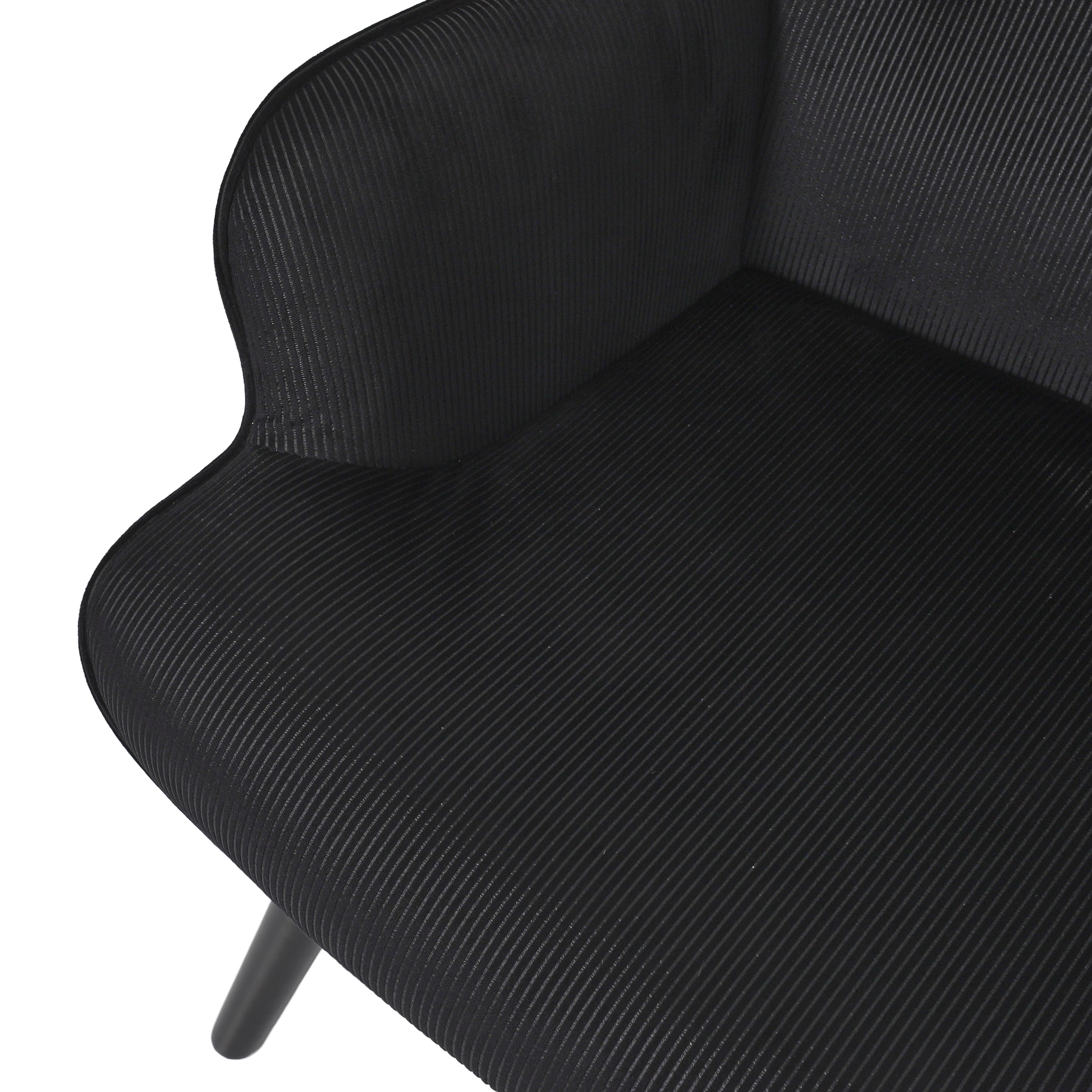 FAUTEUIL DE SALON GIULIA NOIR A1