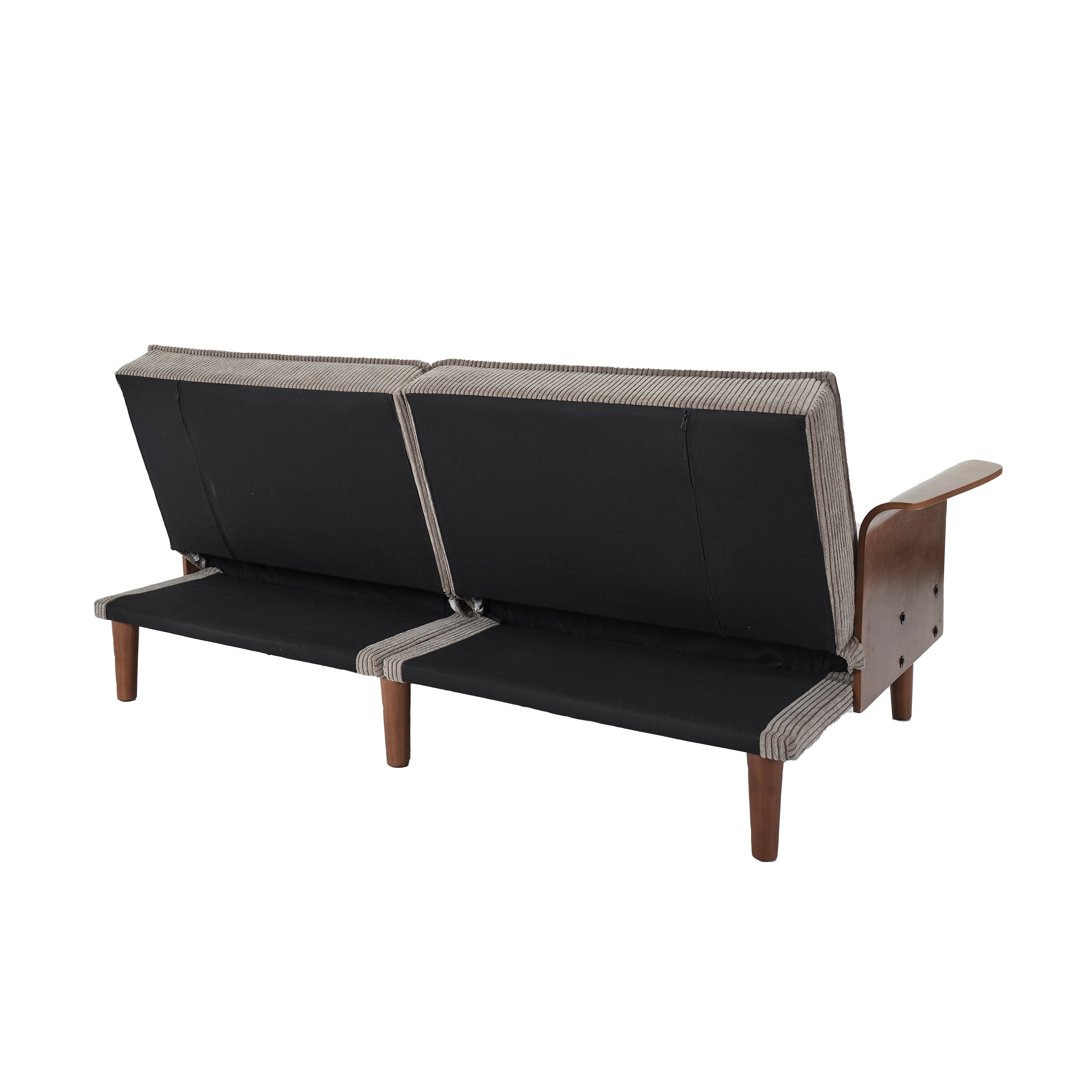 CANAPE CONVERTIBLE COTELE ET BOIS SCOTT
