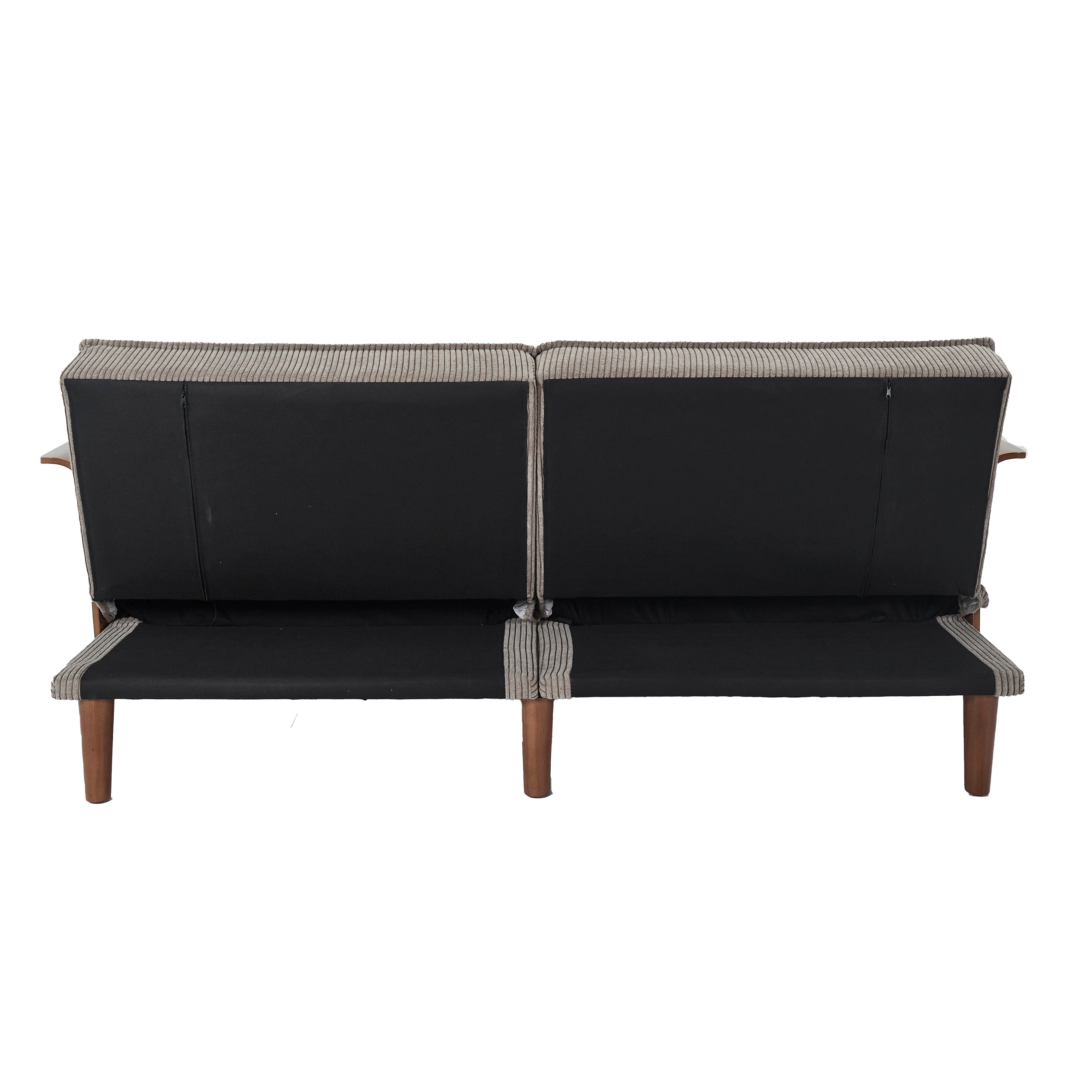 CANAPE CONVERTIBLE COTELE ET BOIS SCOTT