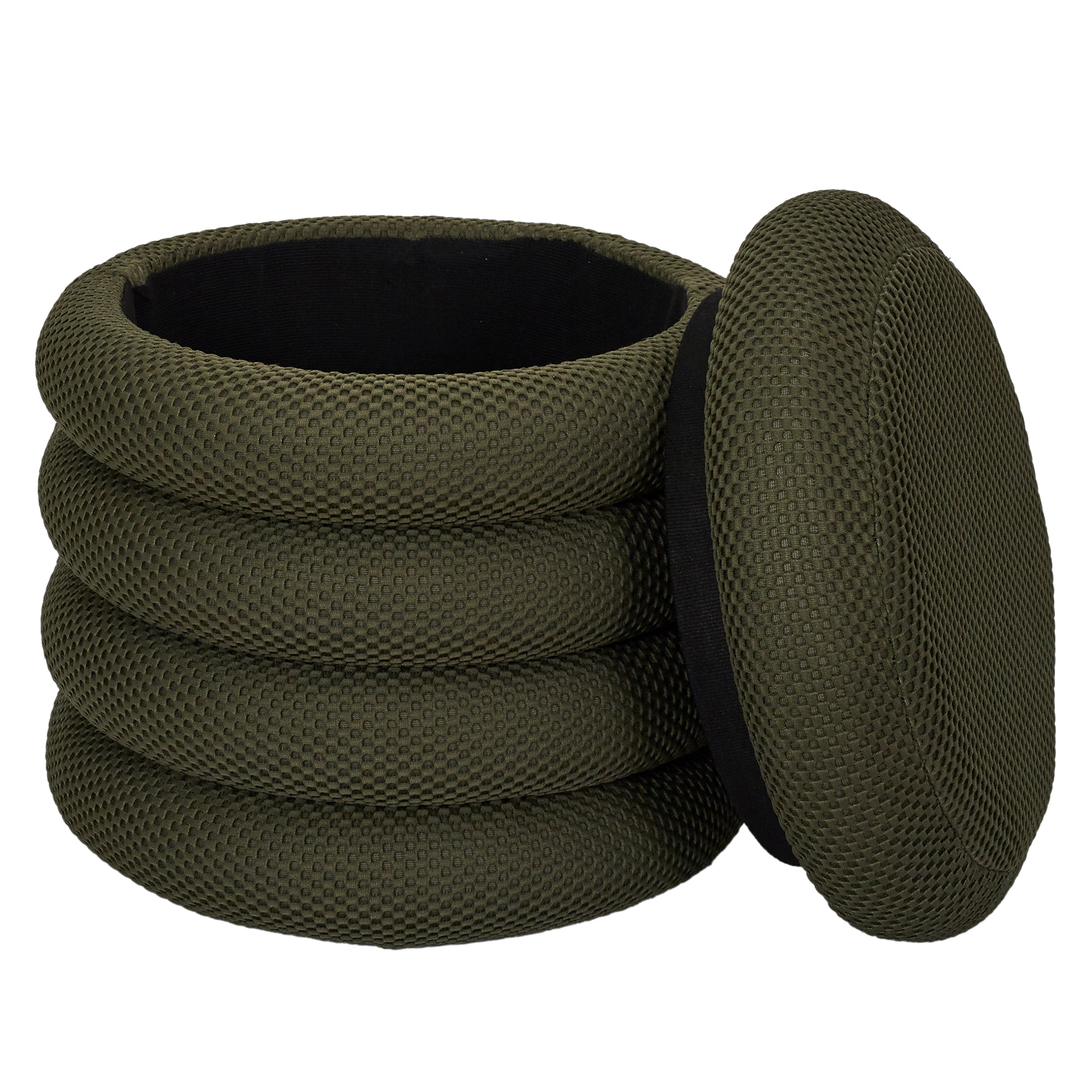 POUF RANGEMENT ATOME KAKI