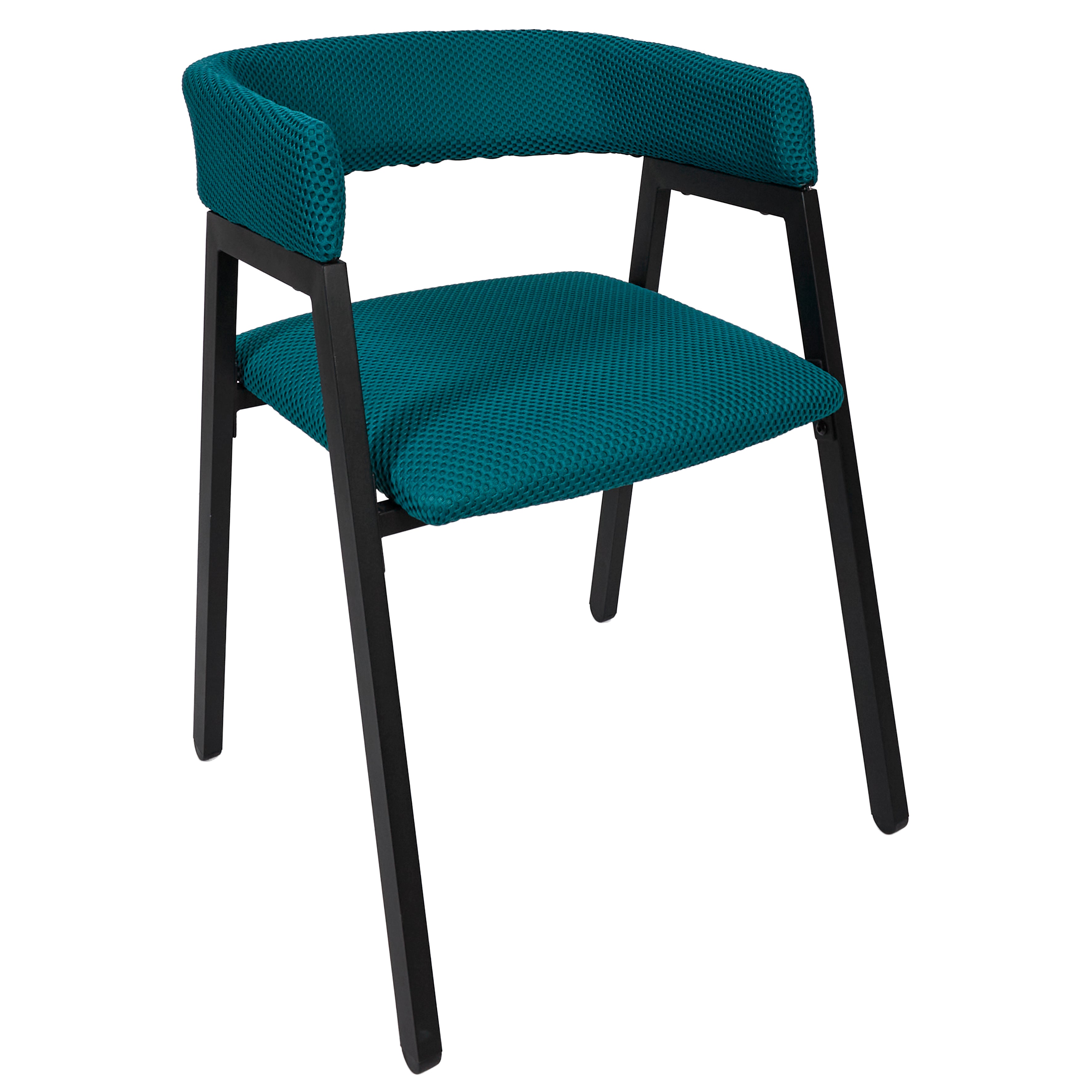 FAUTEUIL DESIGN ATOME BLEU - LOT DE 2
