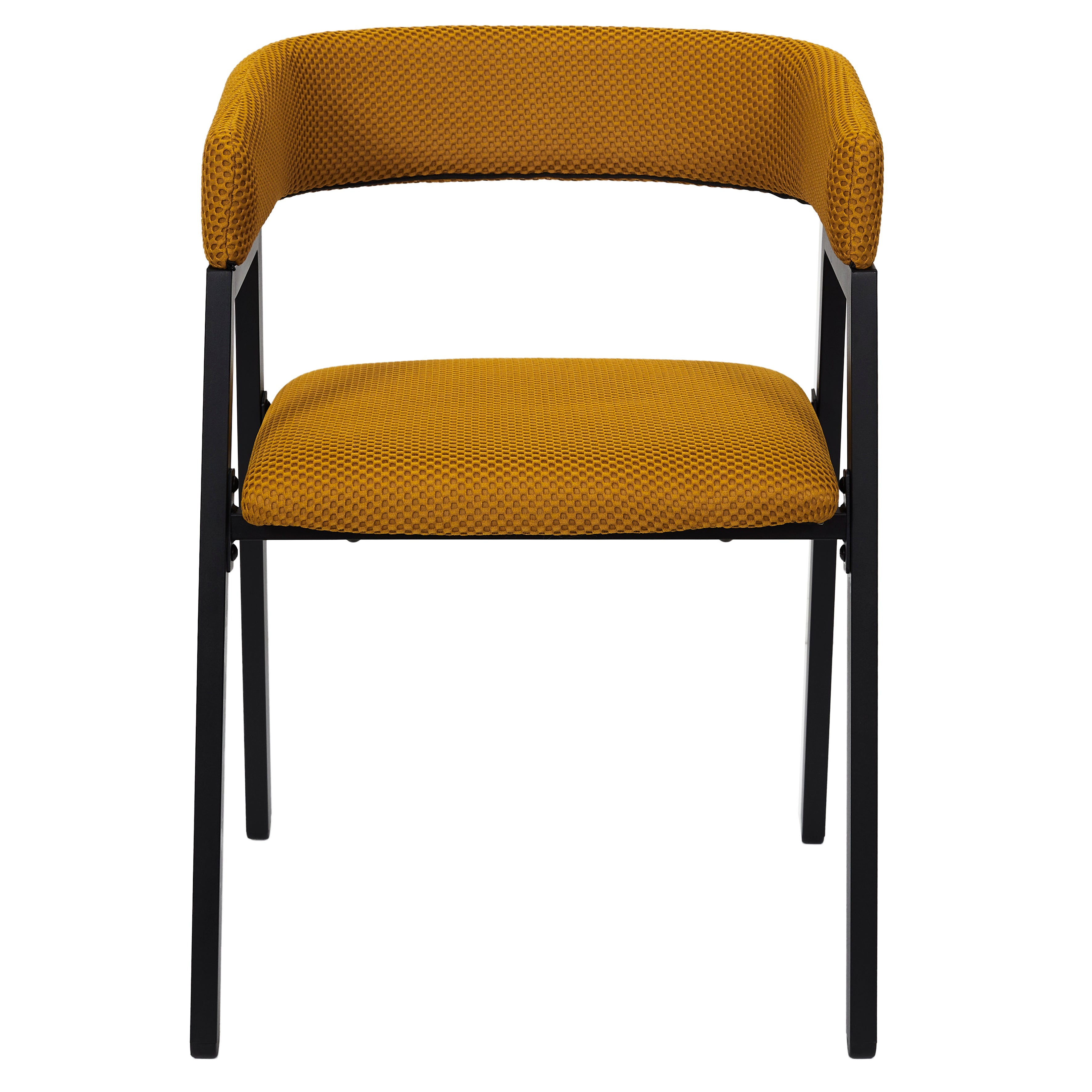 FAUTEUIL DESIGN ATOME JAUNE - LOT DE 2