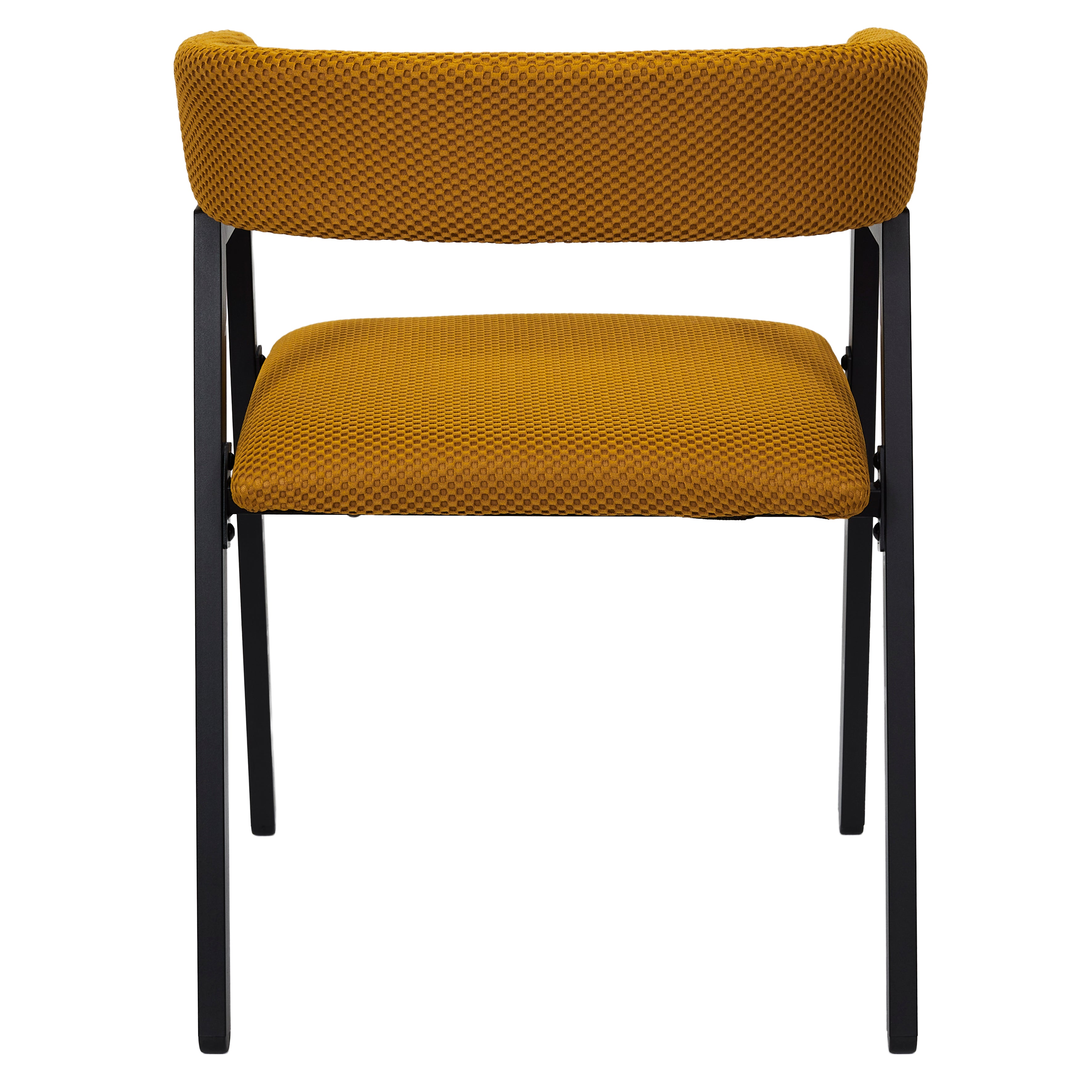 FAUTEUIL DESIGN ATOME JAUNE - LOT DE 2