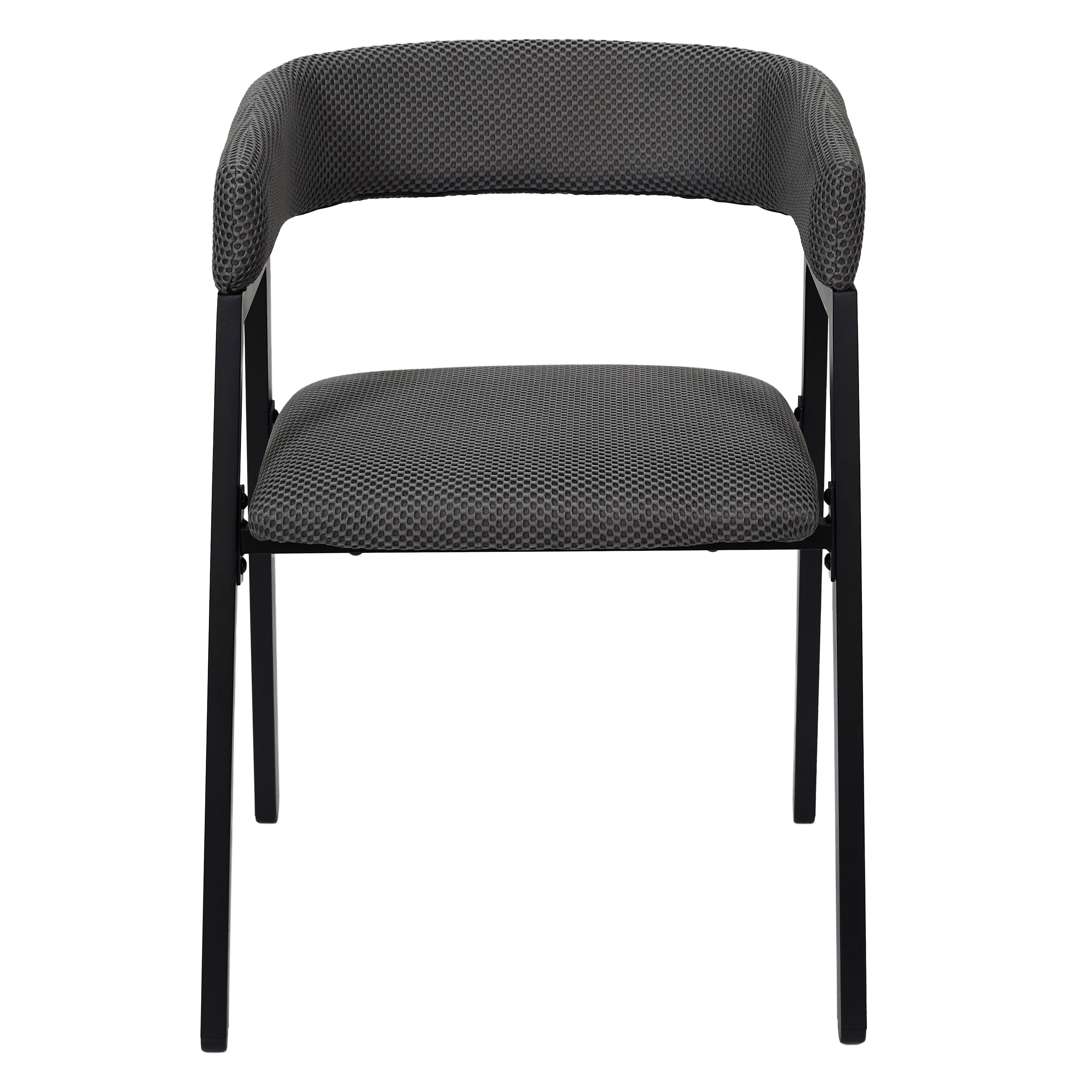 FAUTEUIL DESIGN ATOME GRIS - LOT DE 2