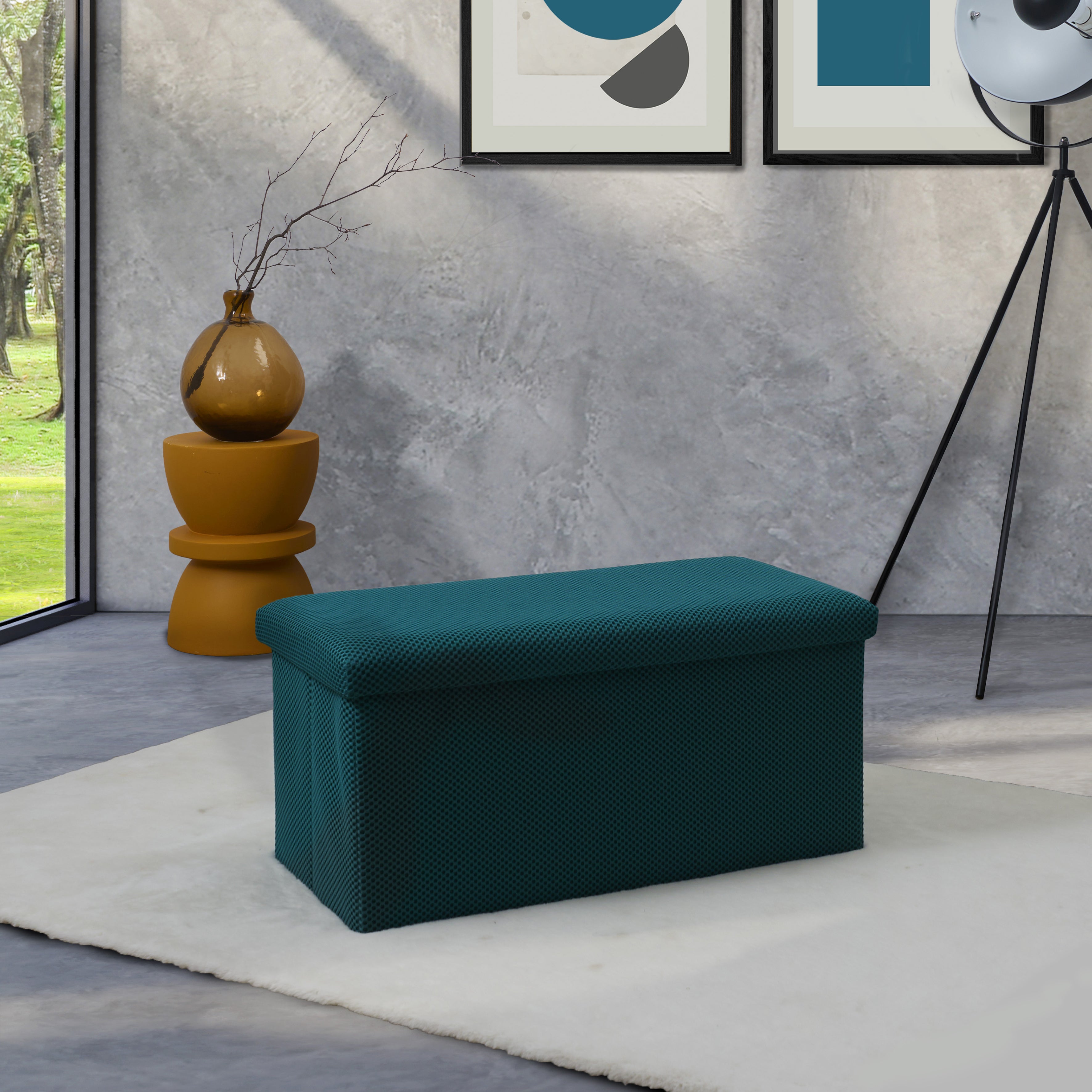 COFFRE BANC PLIABLE ATOME BLEU