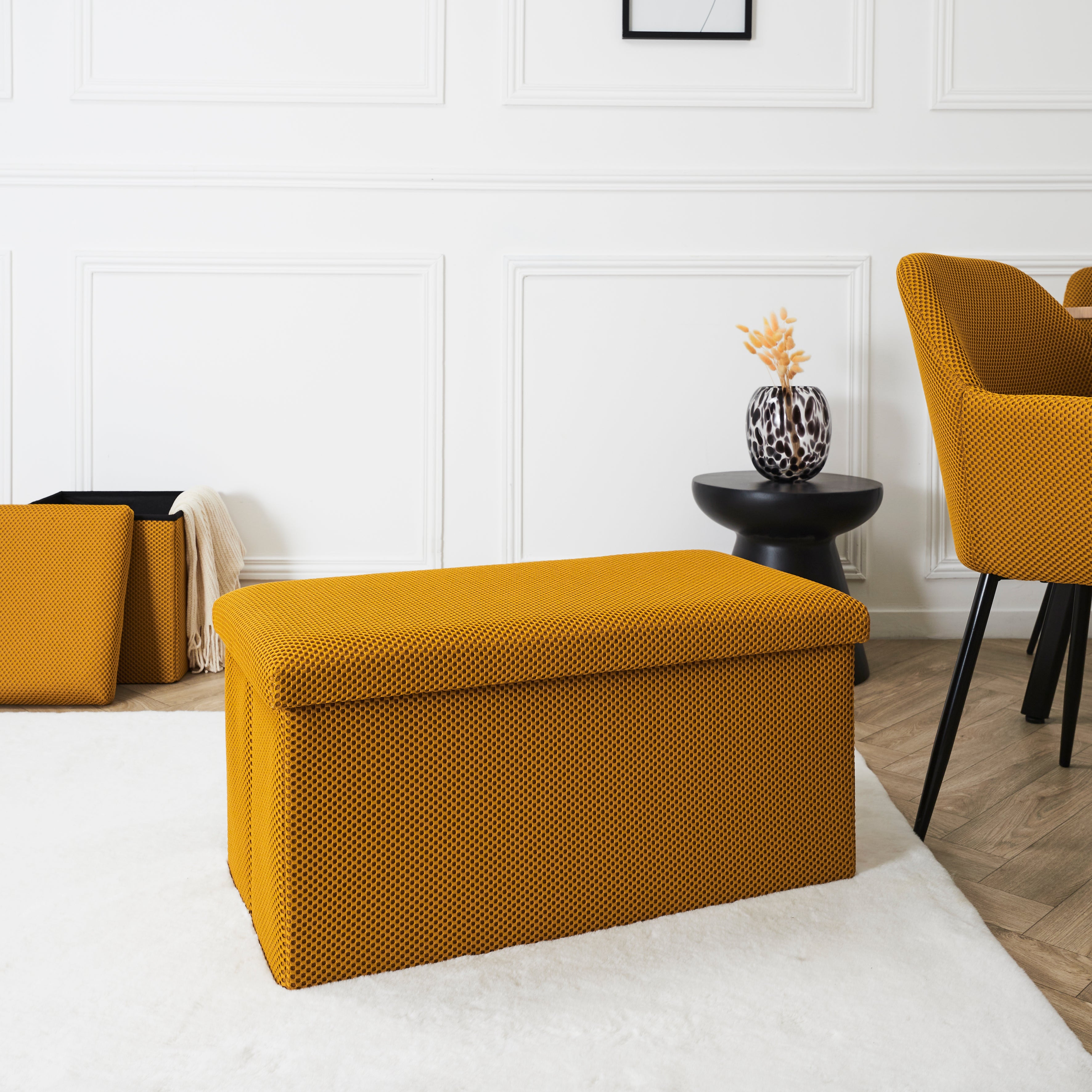 COFFRE BANC PLIABLE ATOME JAUNE