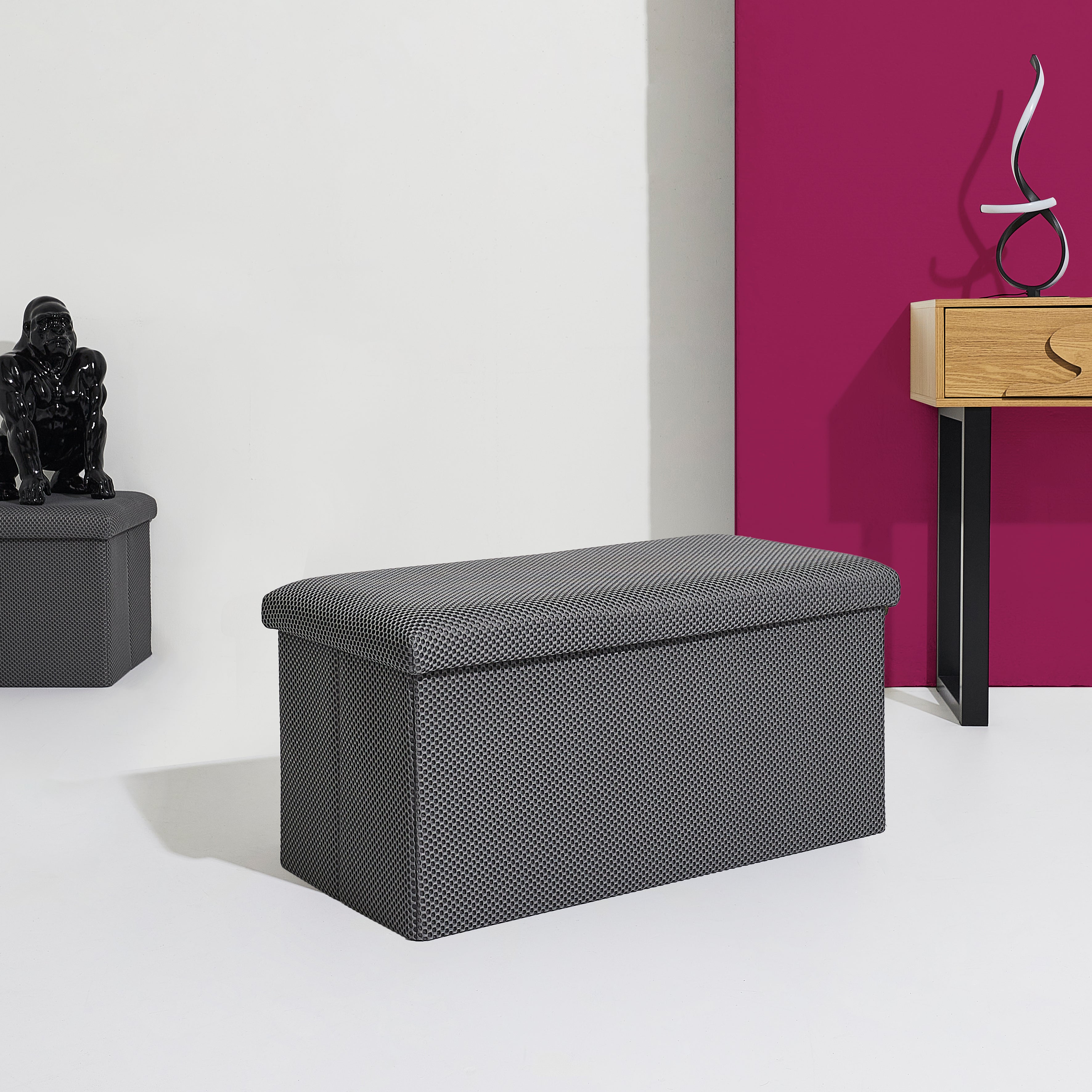 COFFRE BANC PLIABLE ATOME GRIS