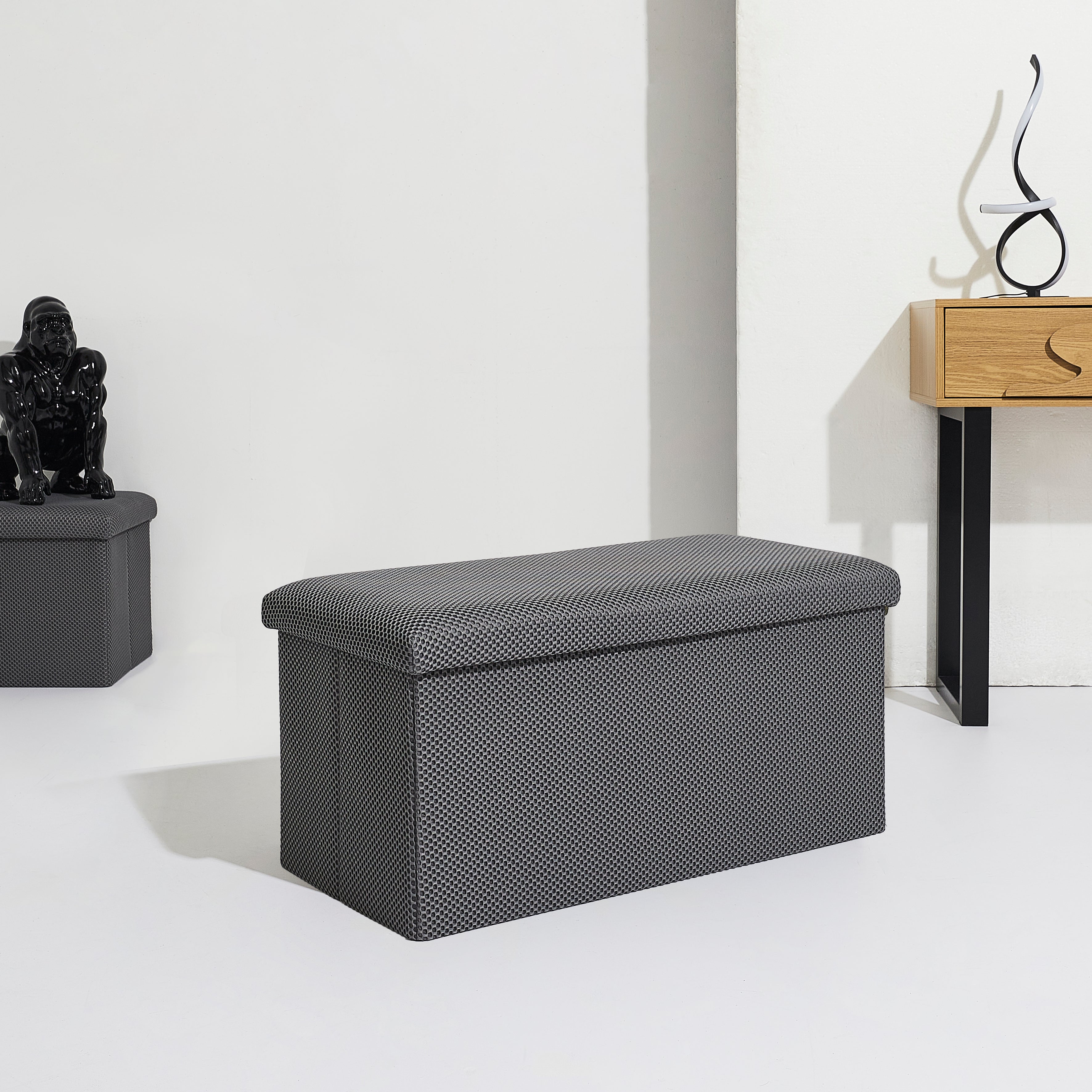 COFFRE BANC PLIABLE ATOME GRIS