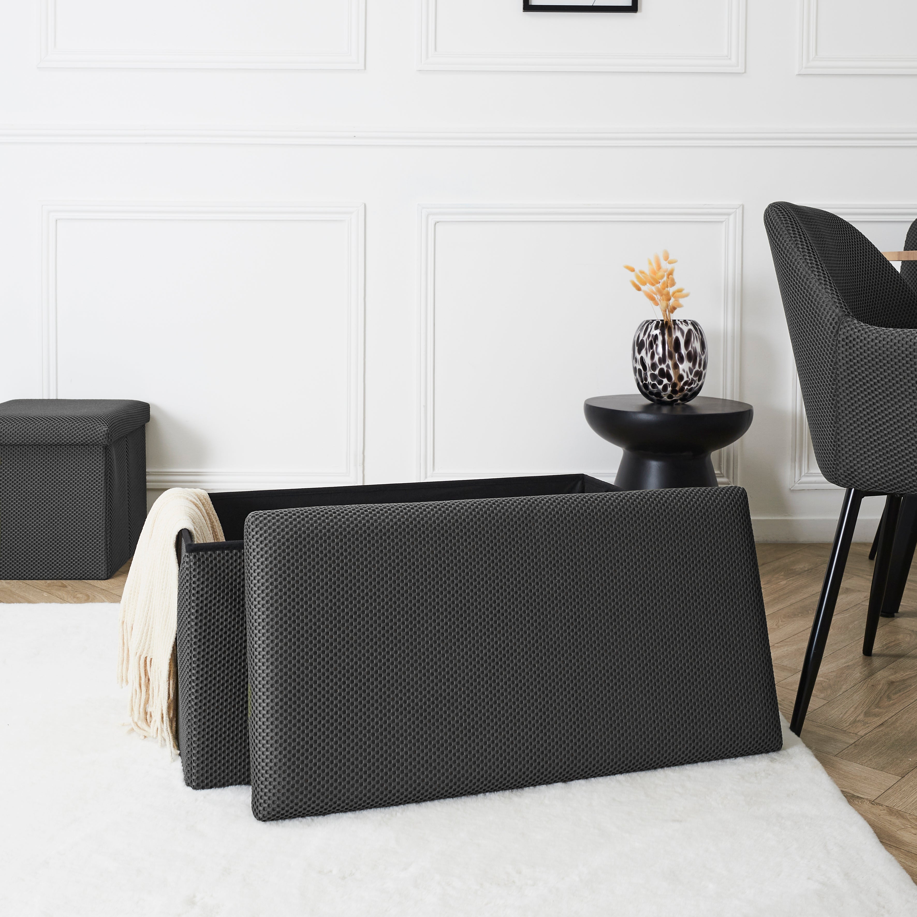 COFFRE BANC PLIABLE ATOME GRIS