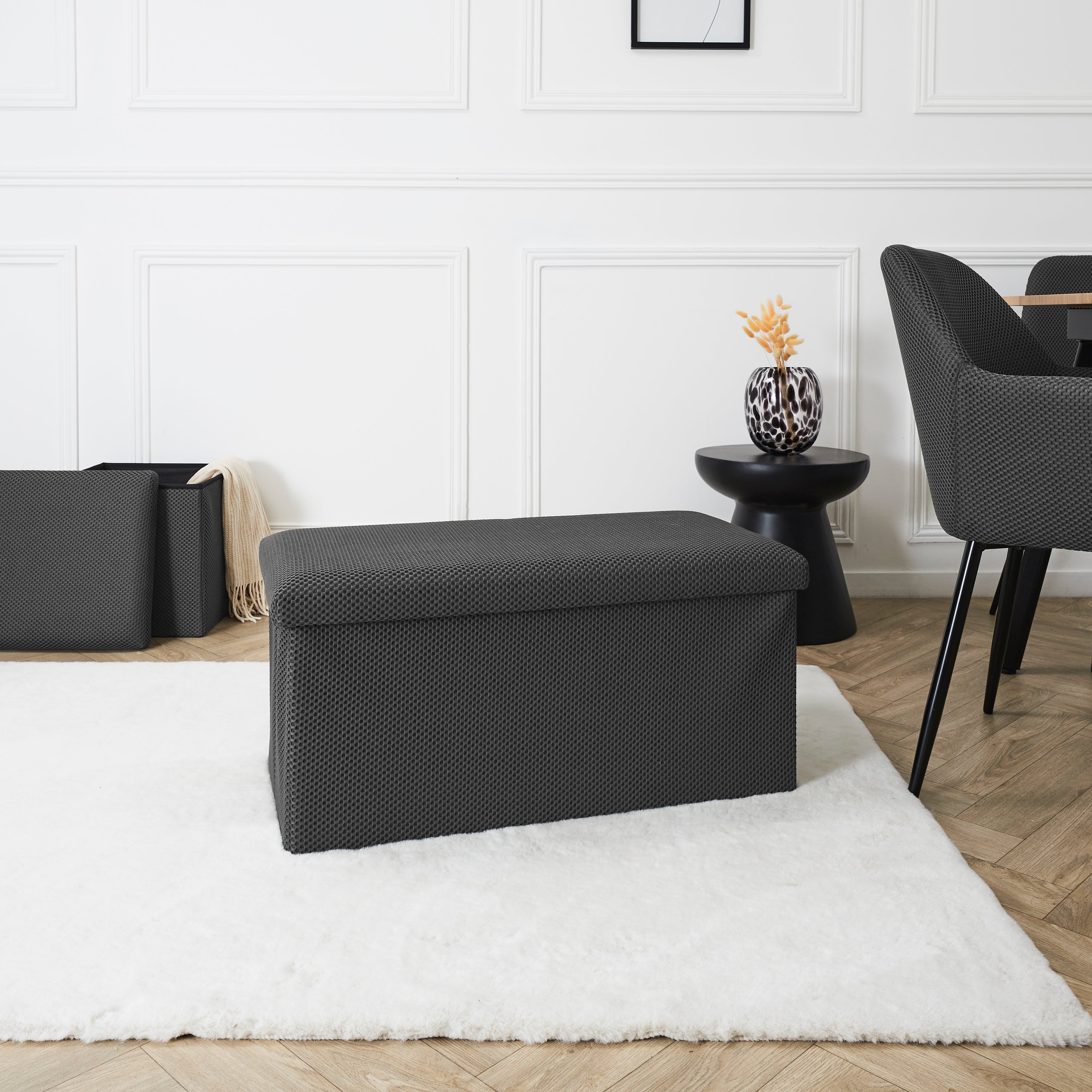 COFFRE BANC PLIABLE ATOME GRIS