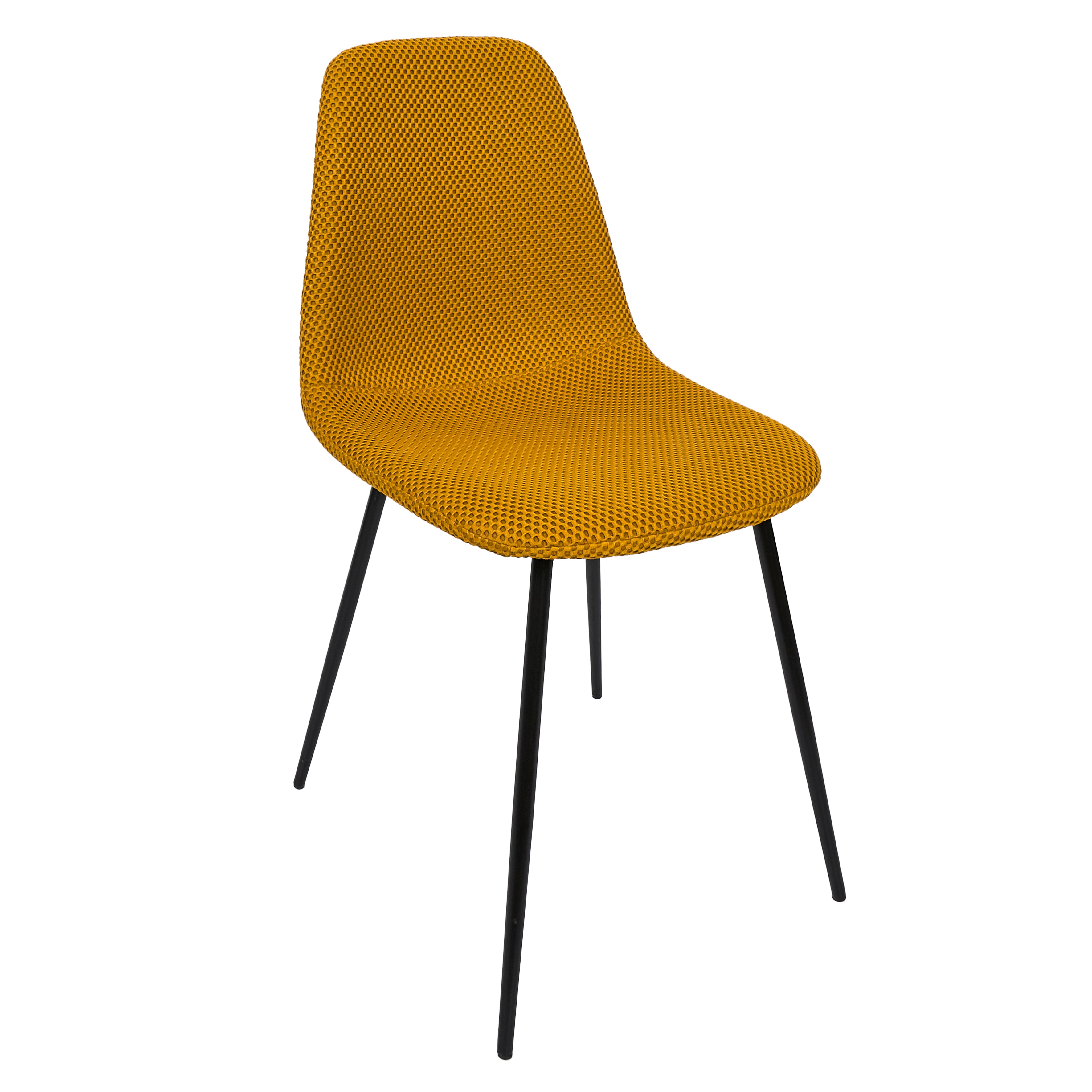 CHAISE ATOME JAUNE - LOT DE 4