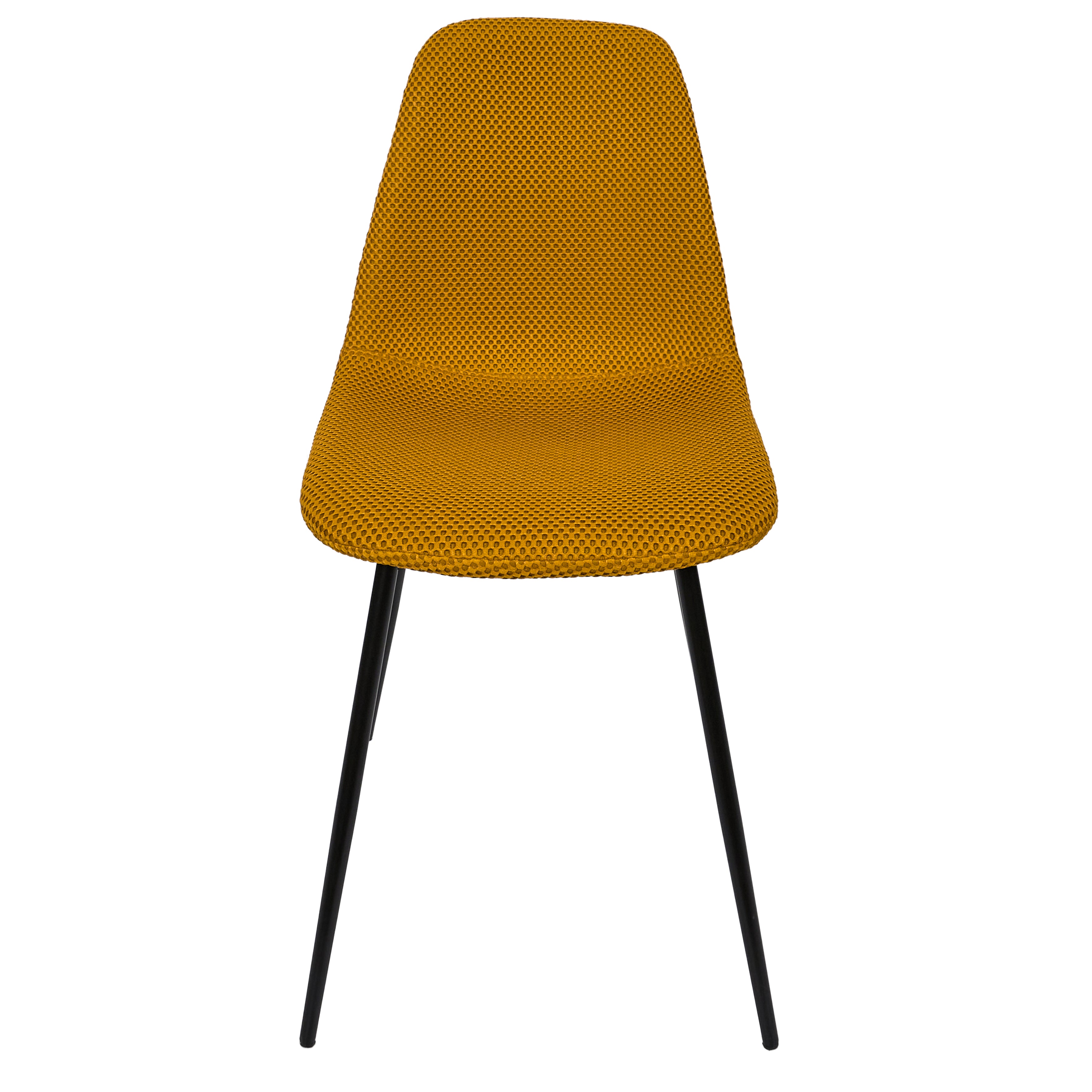 CHAISE ATOME JAUNE - LOT DE 4