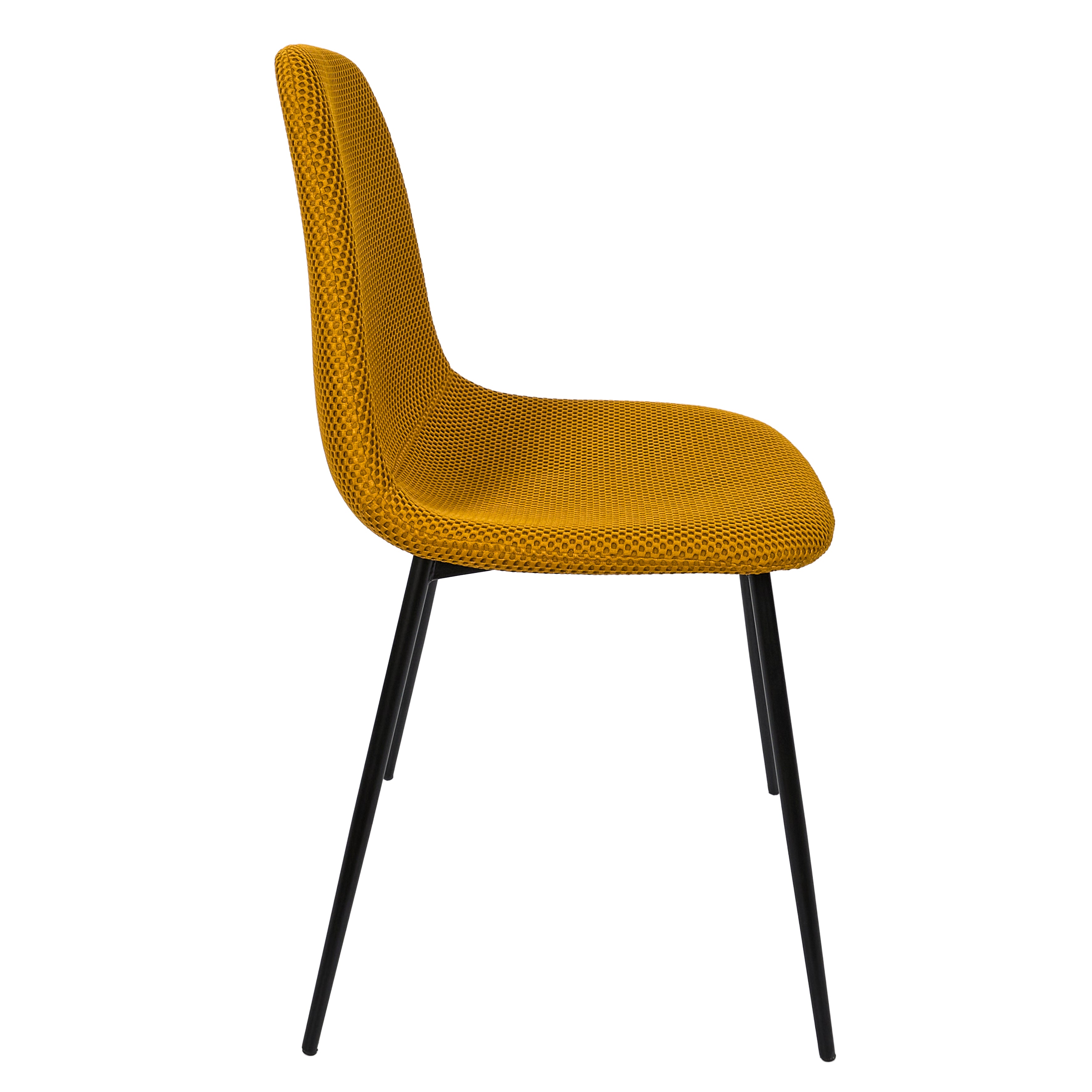 CHAISE ATOME JAUNE - LOT DE 4