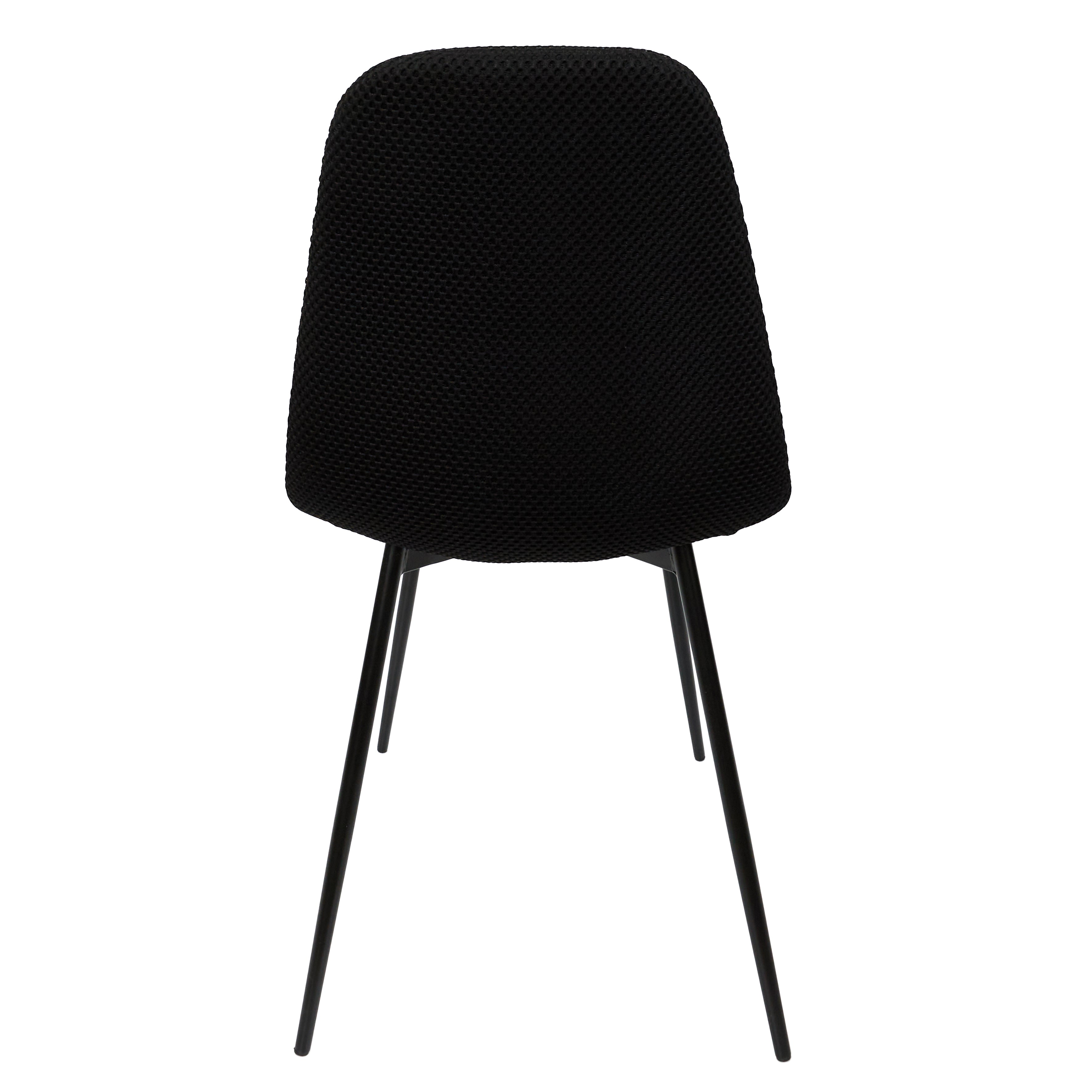 CHAISE ATOME NOIR - LOT DE 4