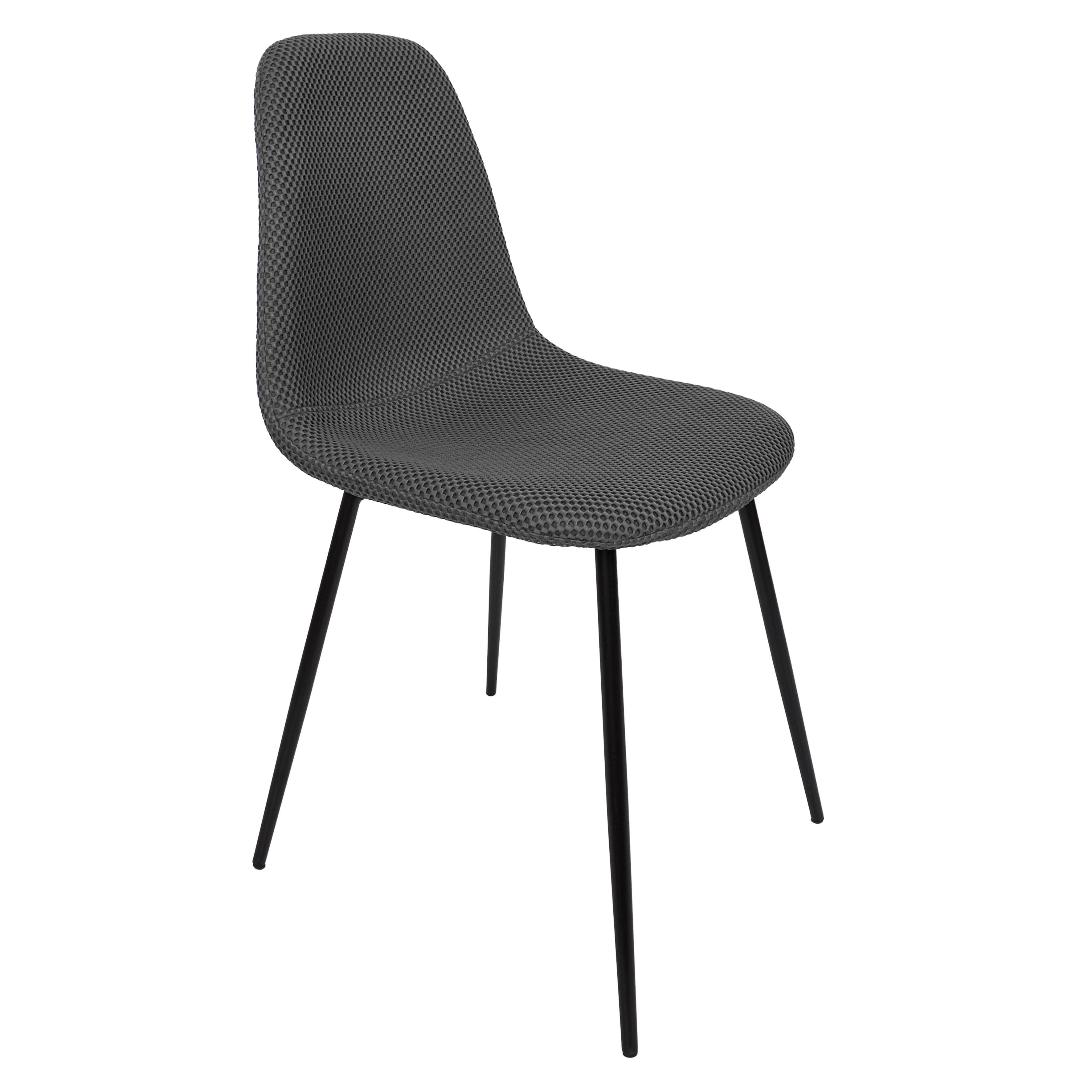 CHAISE ATOME GRIS - LOT DE 4