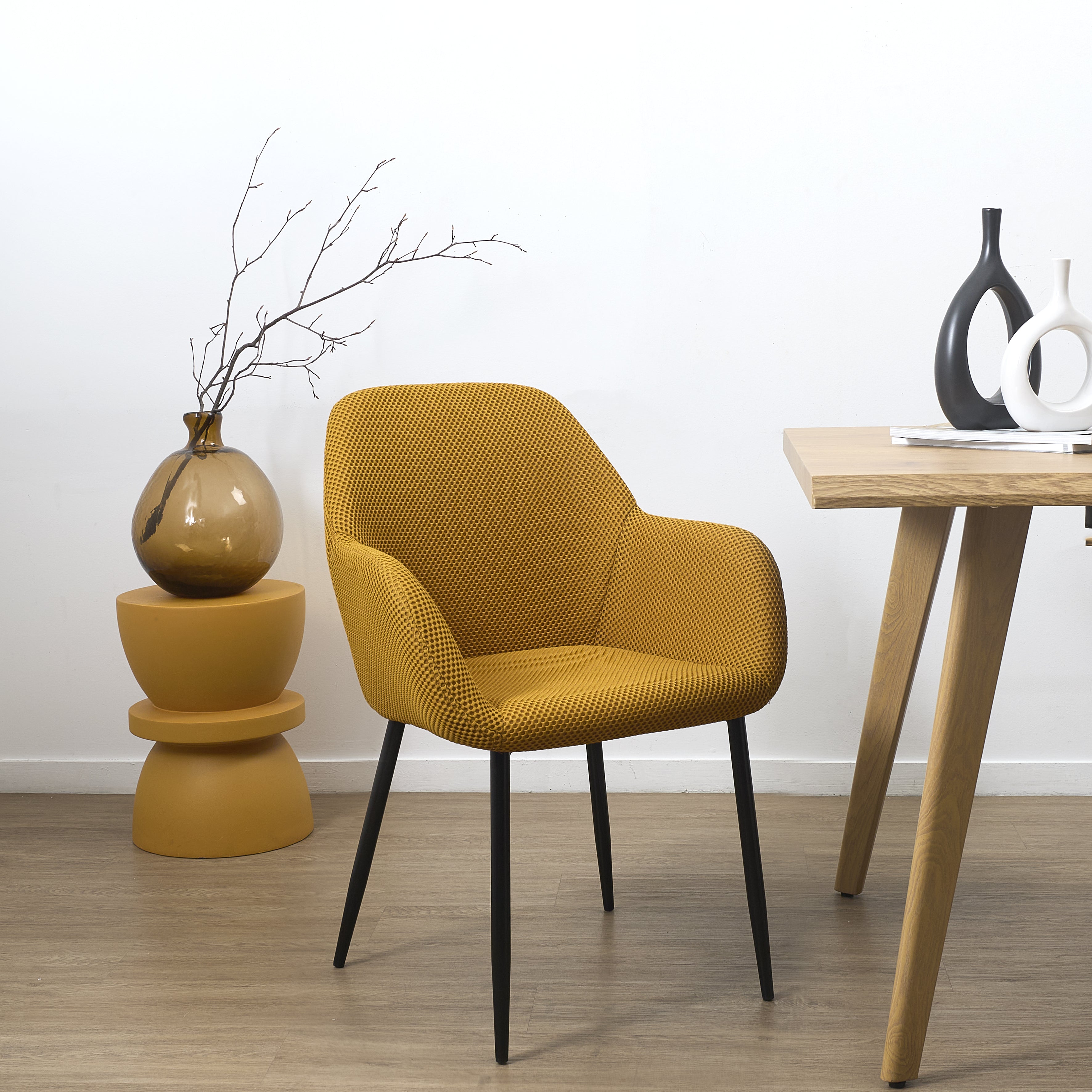 FAUTEUIL ATOME JAUNE - LOT DE 2