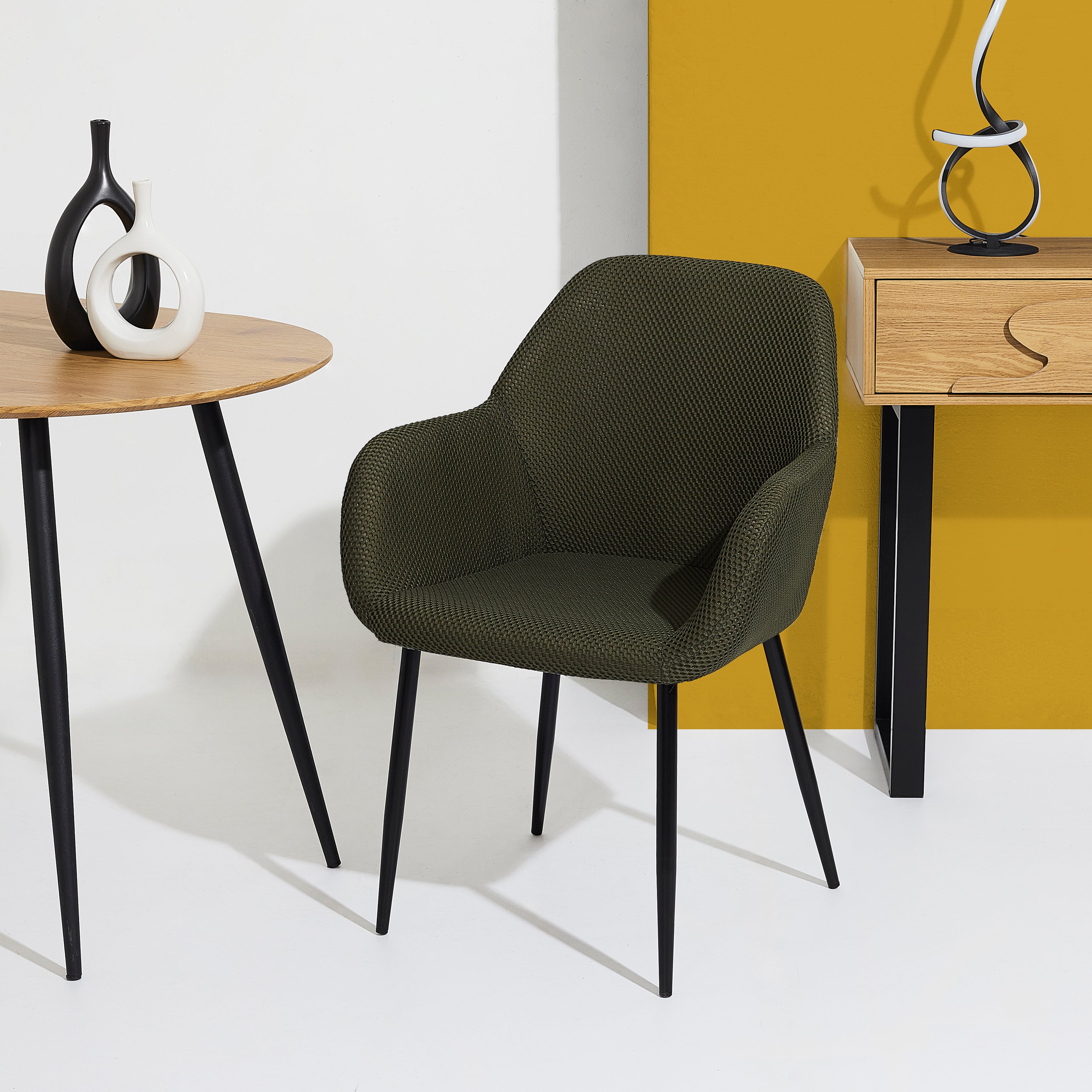 FAUTEUIL ATOME KAKI - LOT DE 2