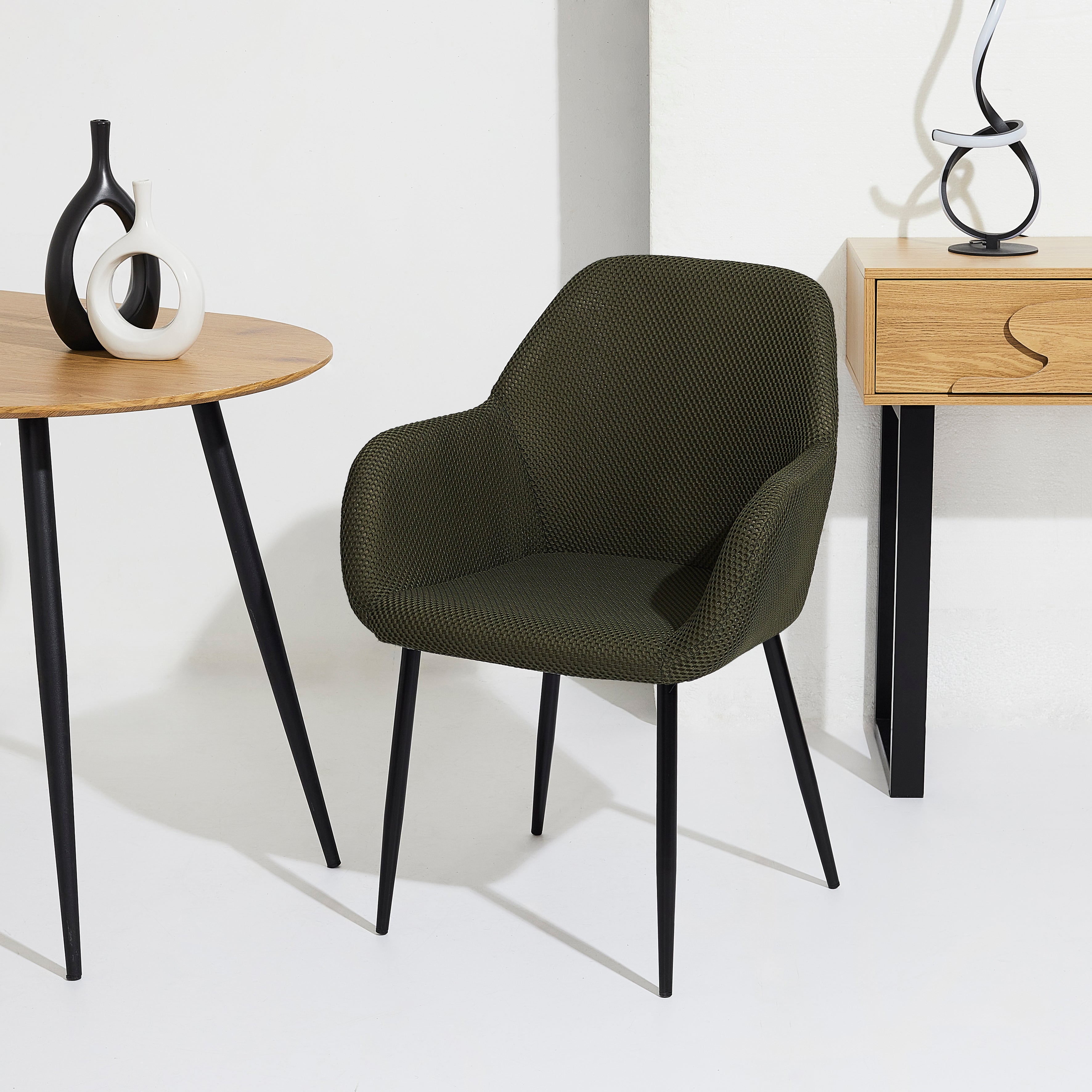 FAUTEUIL ATOME KAKI - LOT DE 2