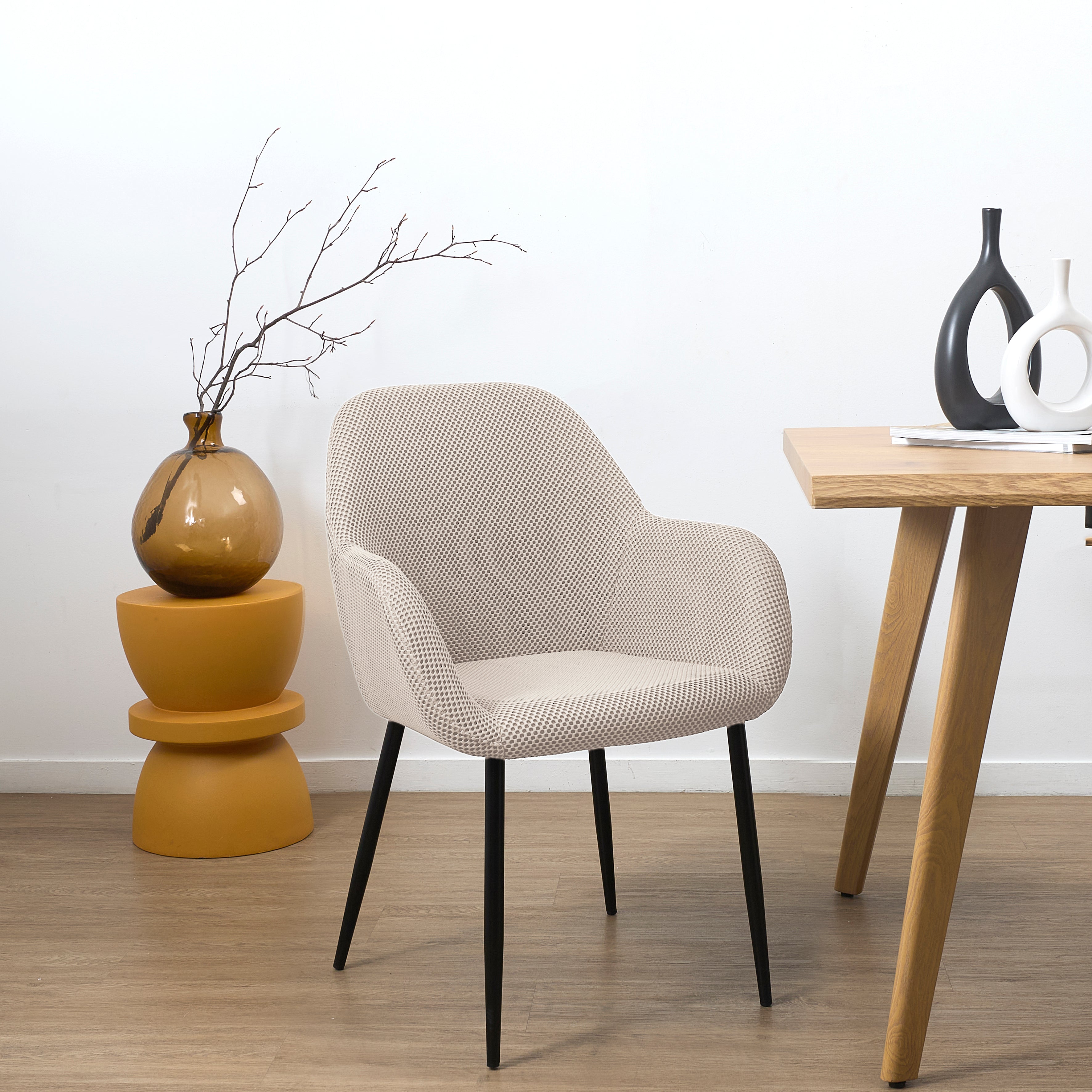 FAUTEUIL ATOME GRIS - LOT DE 2