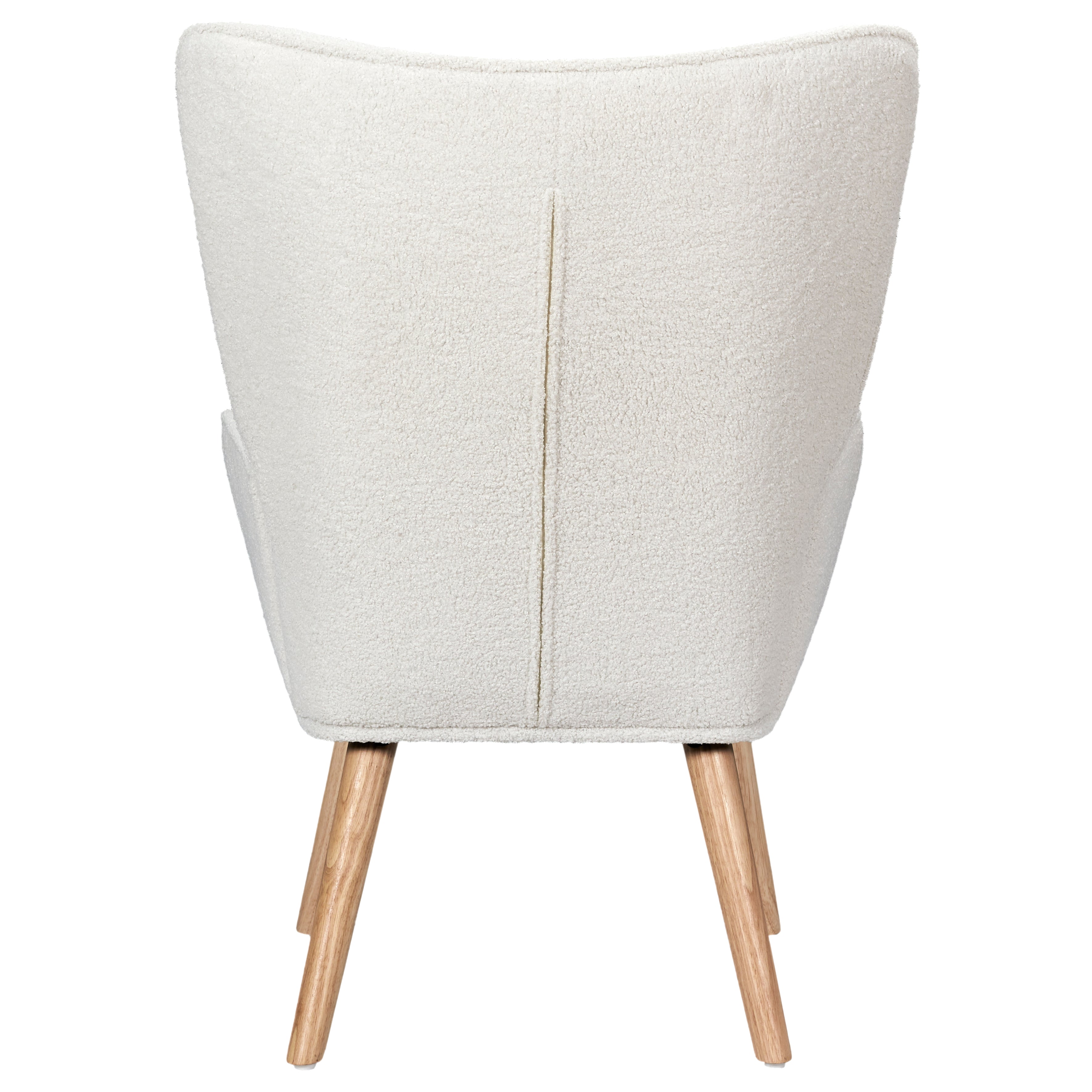 FAUTEUIL DE SALON BOUCLETTE RHEA BLANC