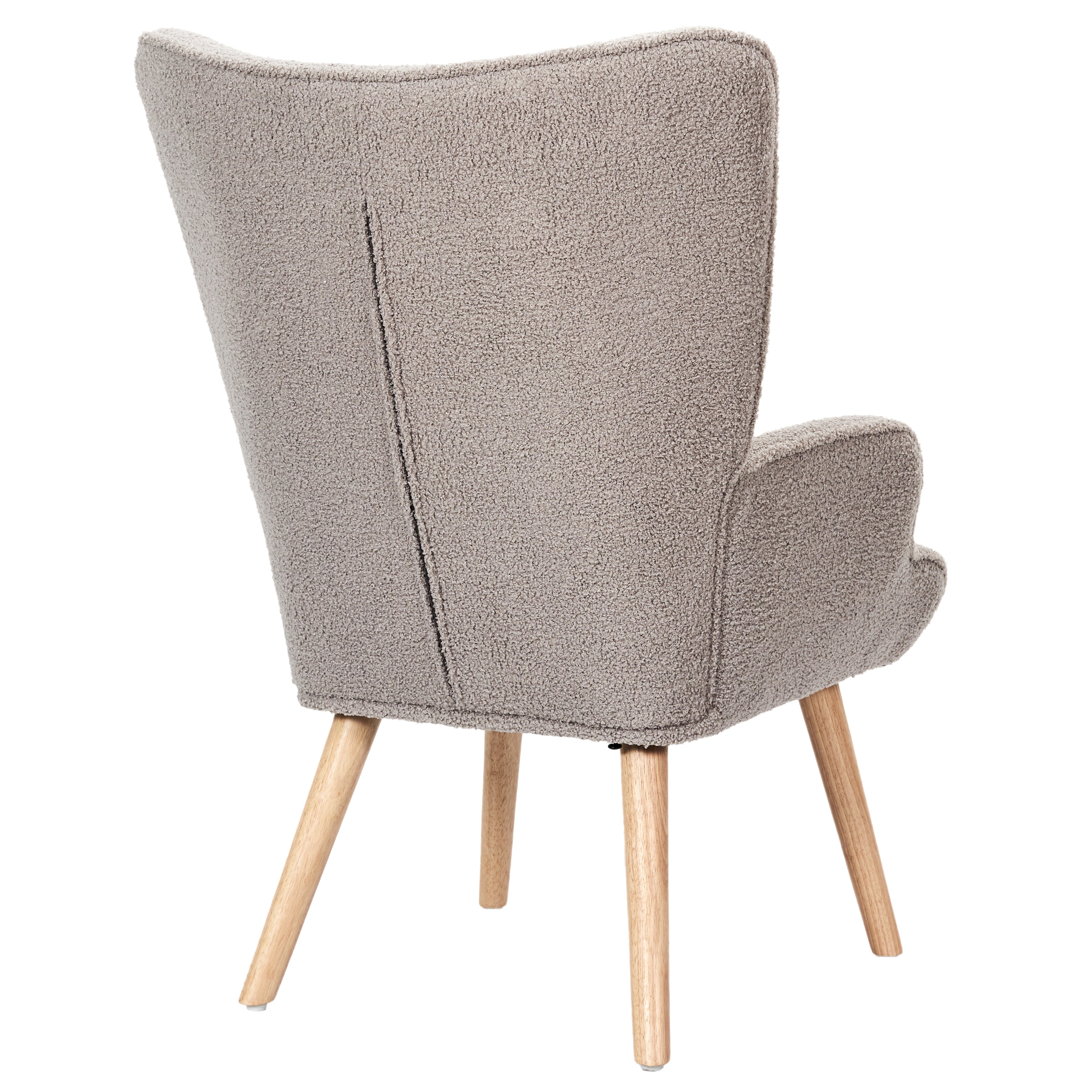 FAUTEUIL DE SALON BOUCLETTE RHEA TAUPE
