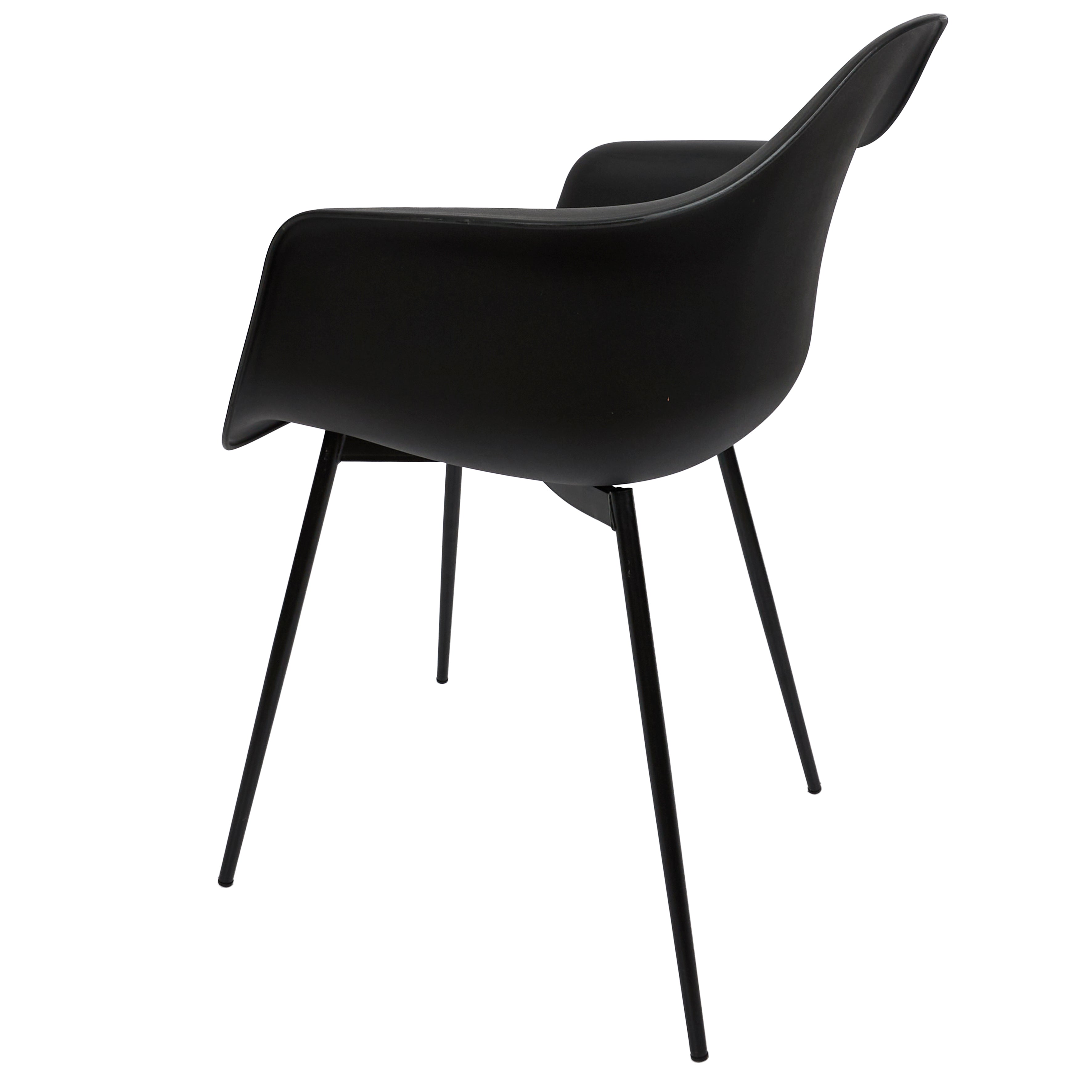 FAUTEUIL GUSTAV NOIR - LOT DE 4