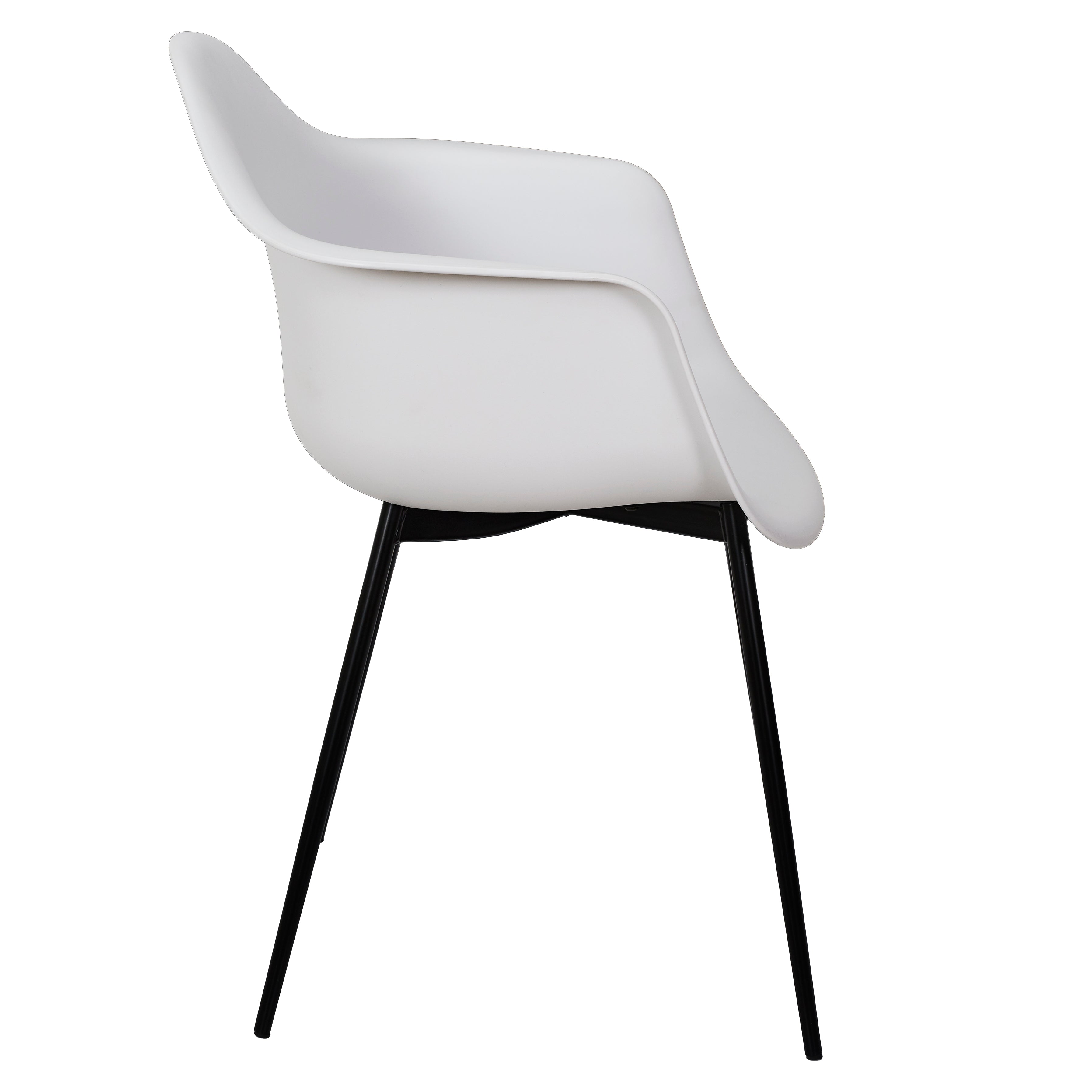 FAUTEUIL GUSTAV BLANC - LOT DE 4