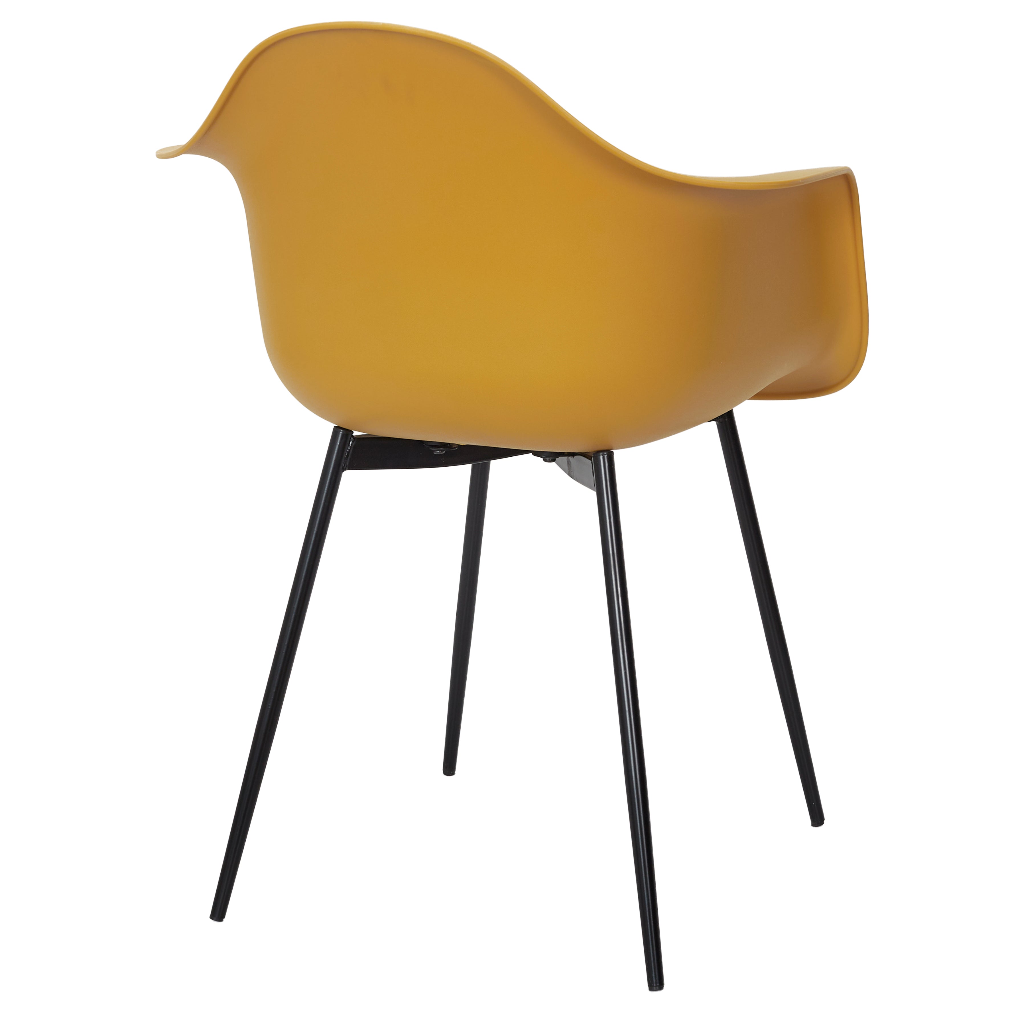 FAUTEUIL GUSTAV JAUNE - LOT DE 4