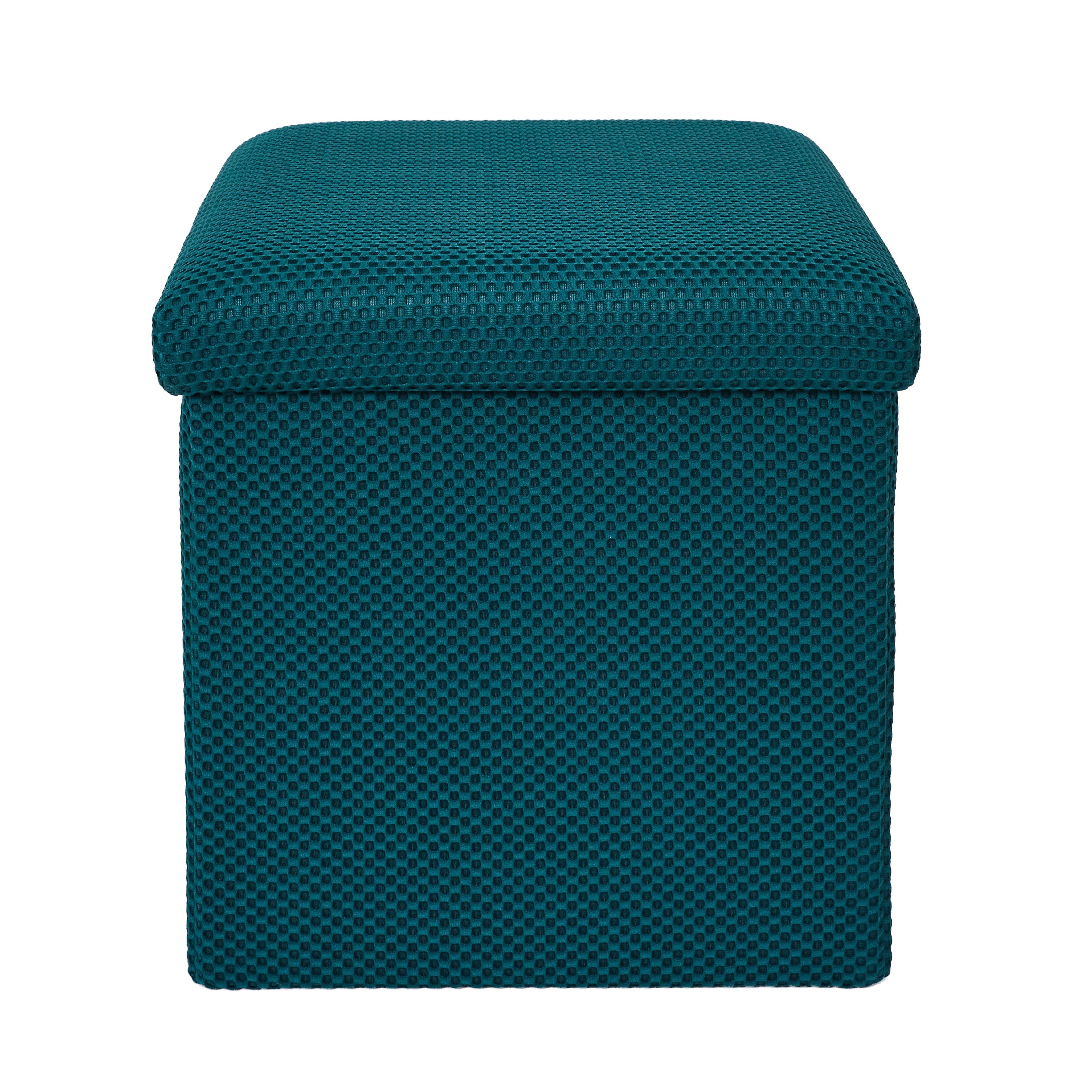 COFFRE POUF PLIABLE ATOME BLEU