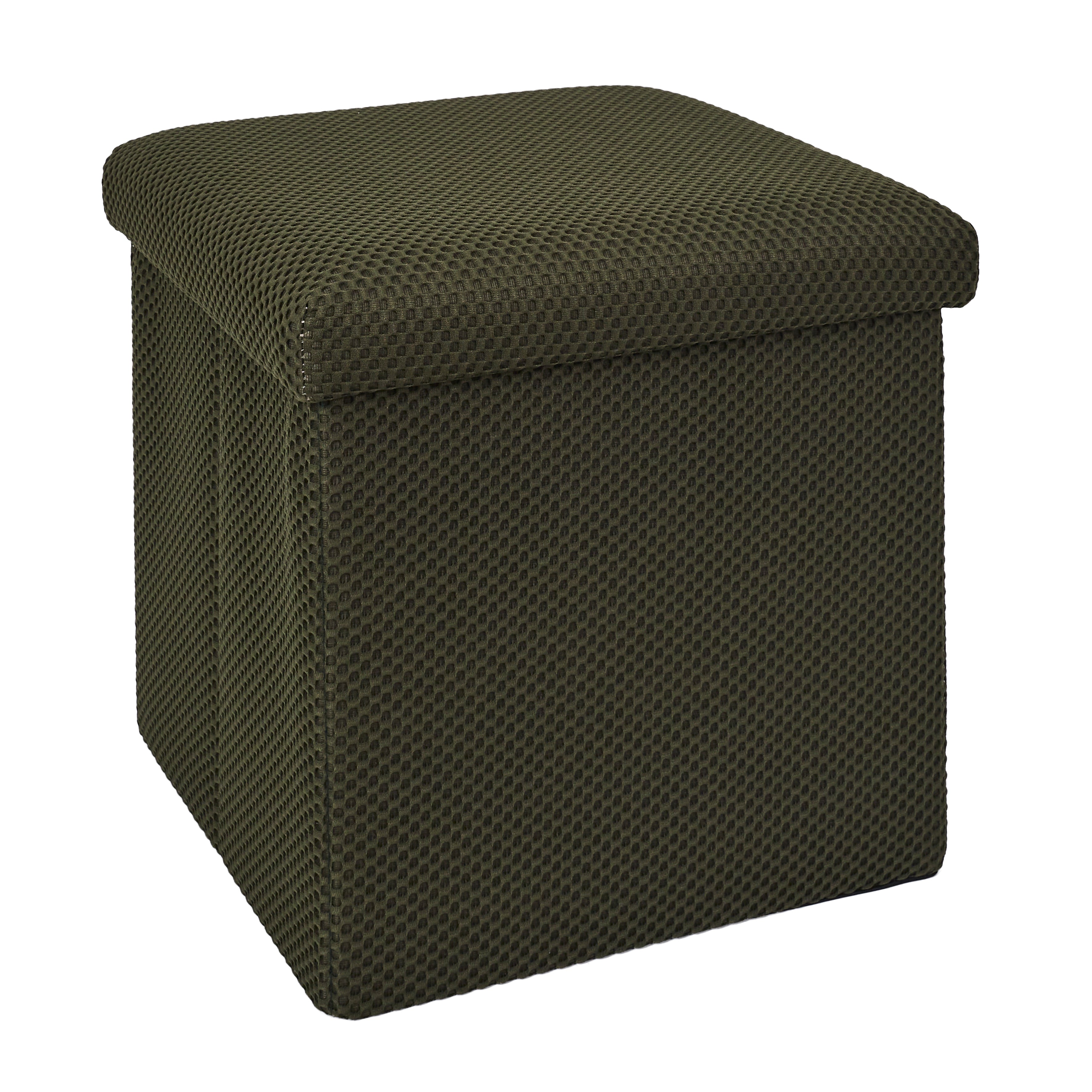 COFFRE POUF PLIABLE ATOME KAKI