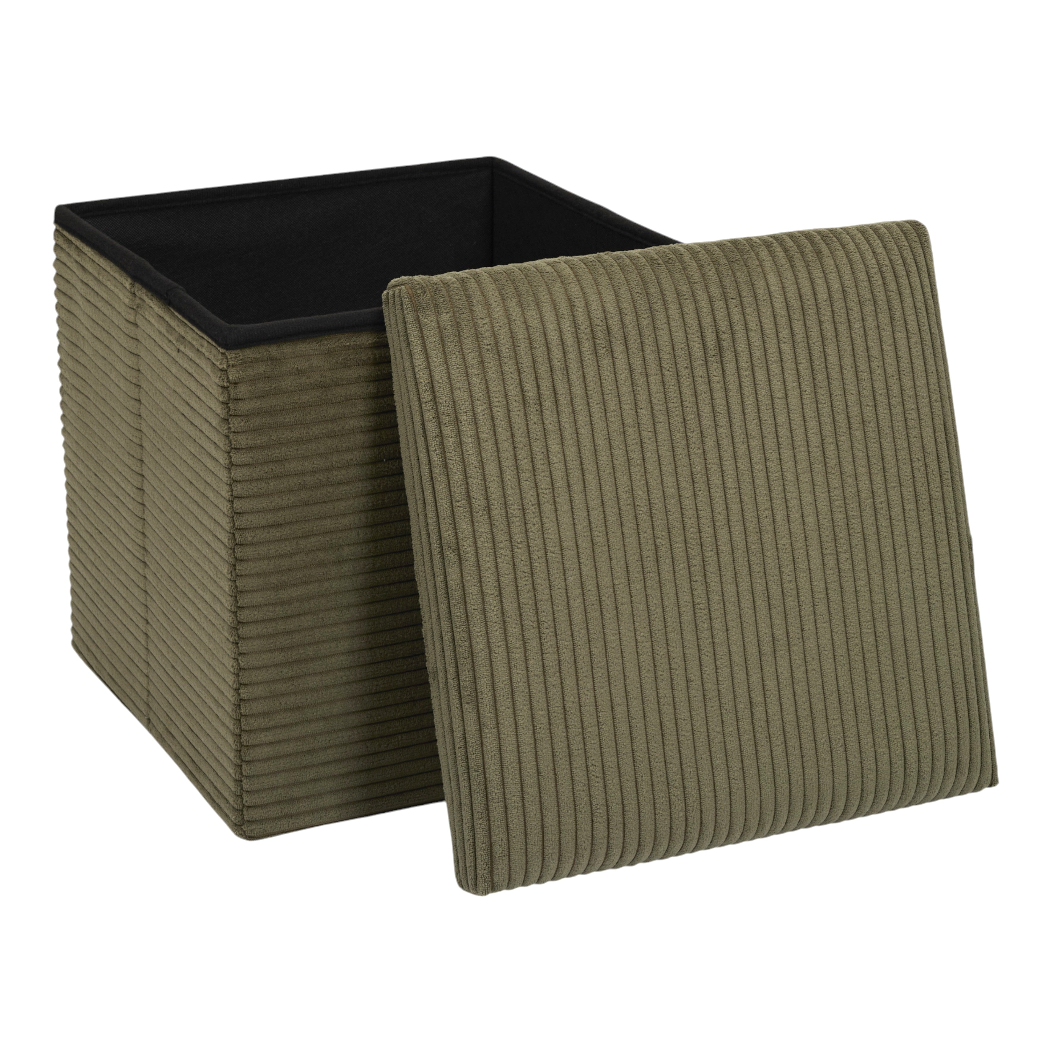 COFFRE POUF PLIABLE COTELE SCOTT VERT