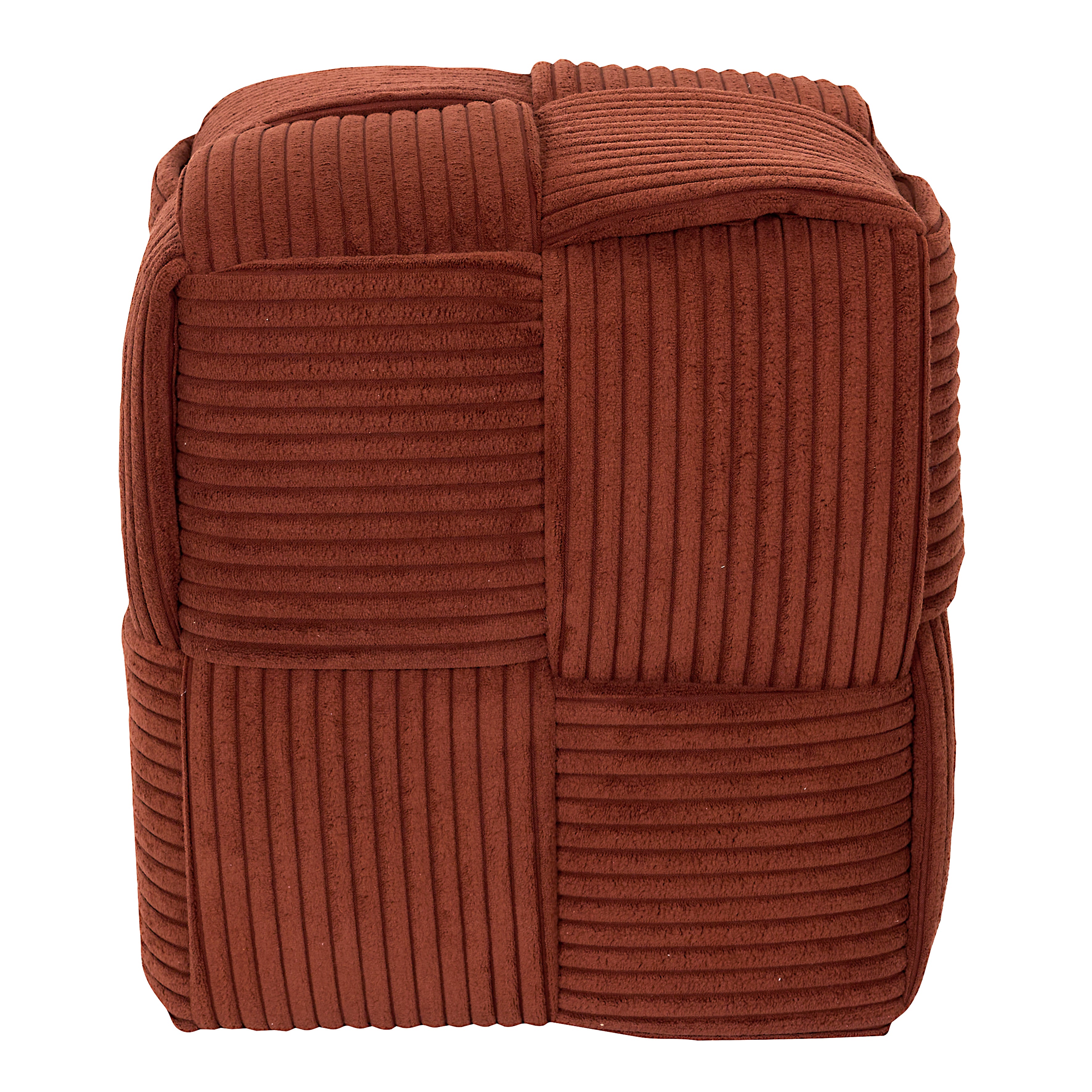 POUF COTELE TRESSE SCOTT TERRACOTTA