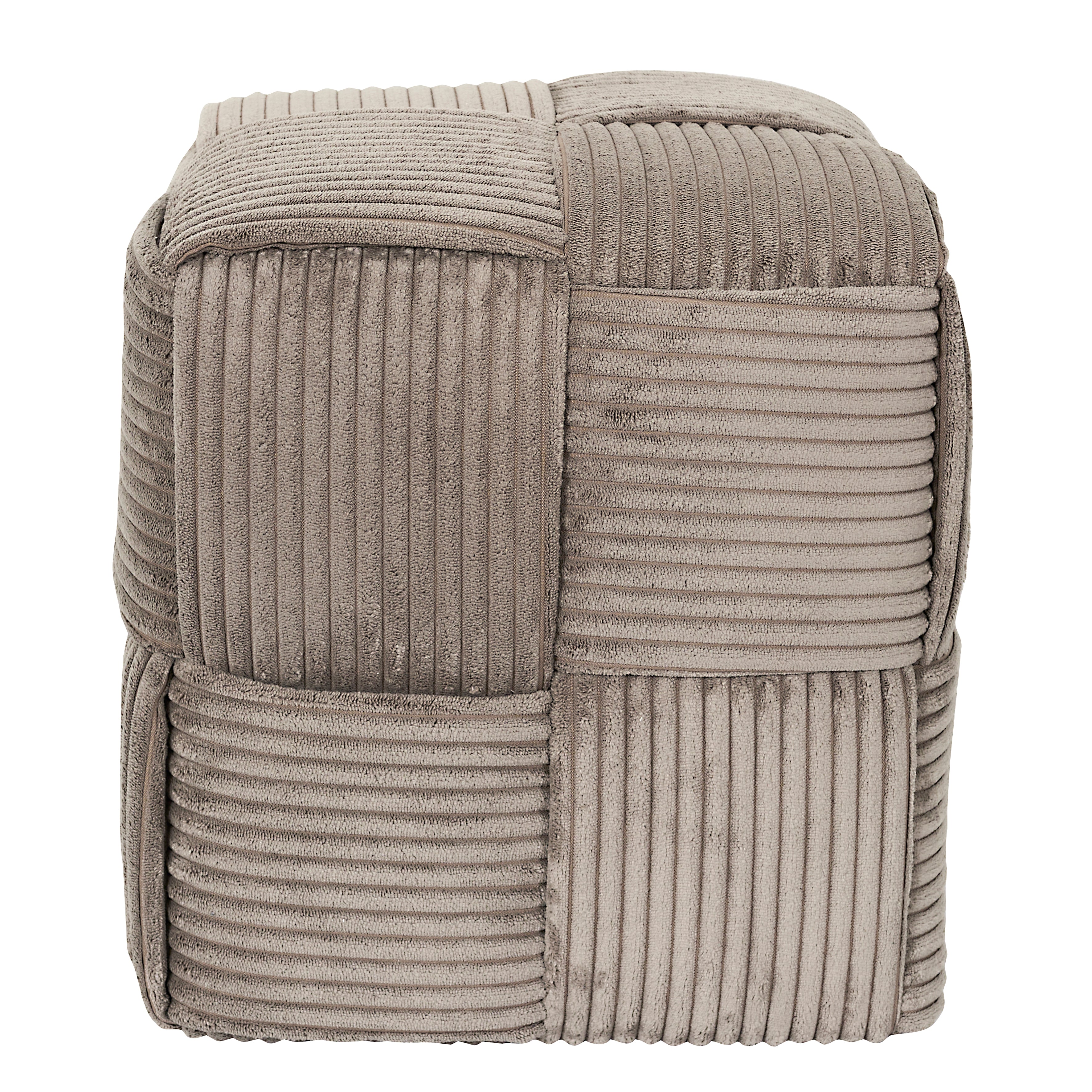 POUF COTELE TRESSE SCOTT TAUPE
