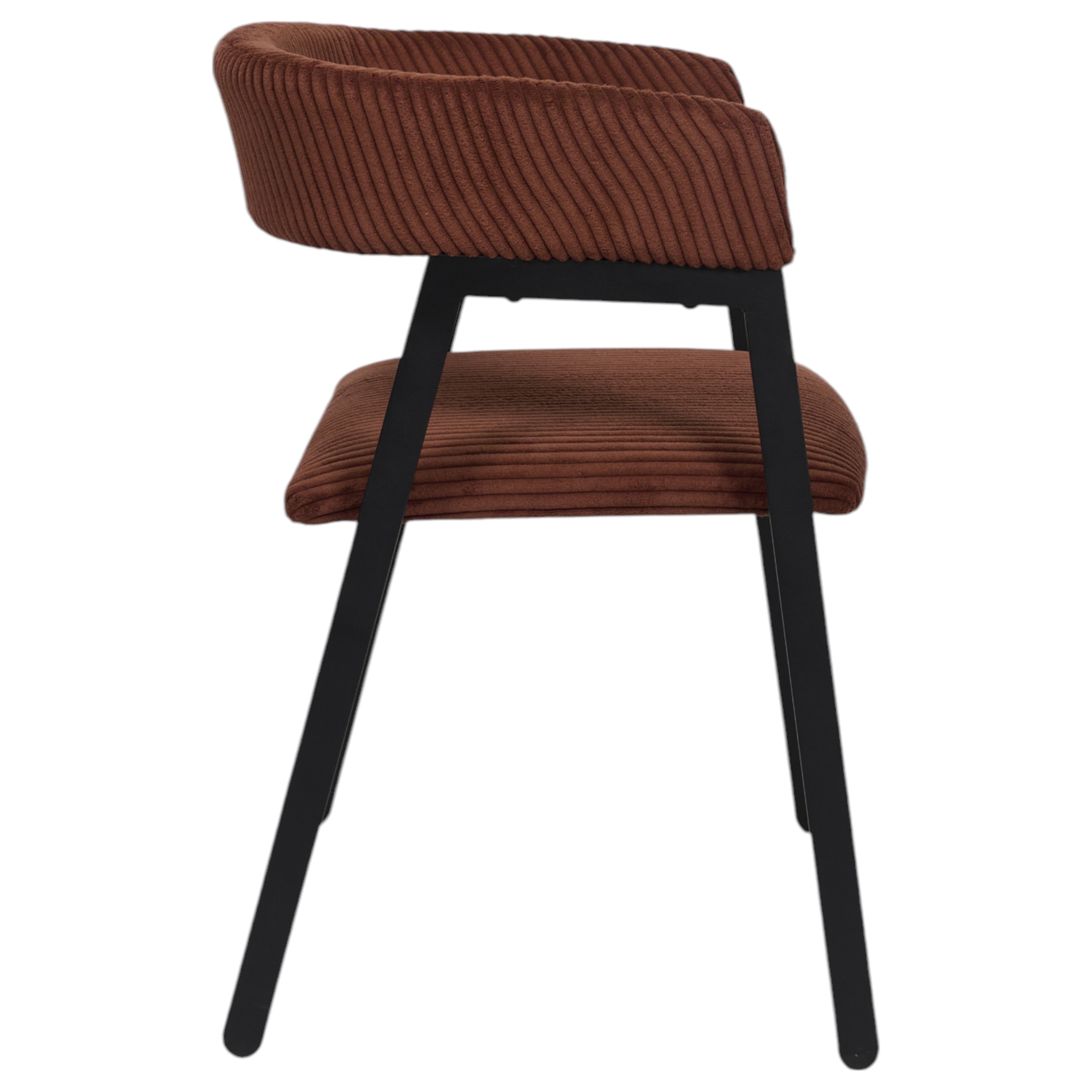 FAUTEUIL DESIGN COTELE SCOTT TERRACOTTA - LOT DE 2