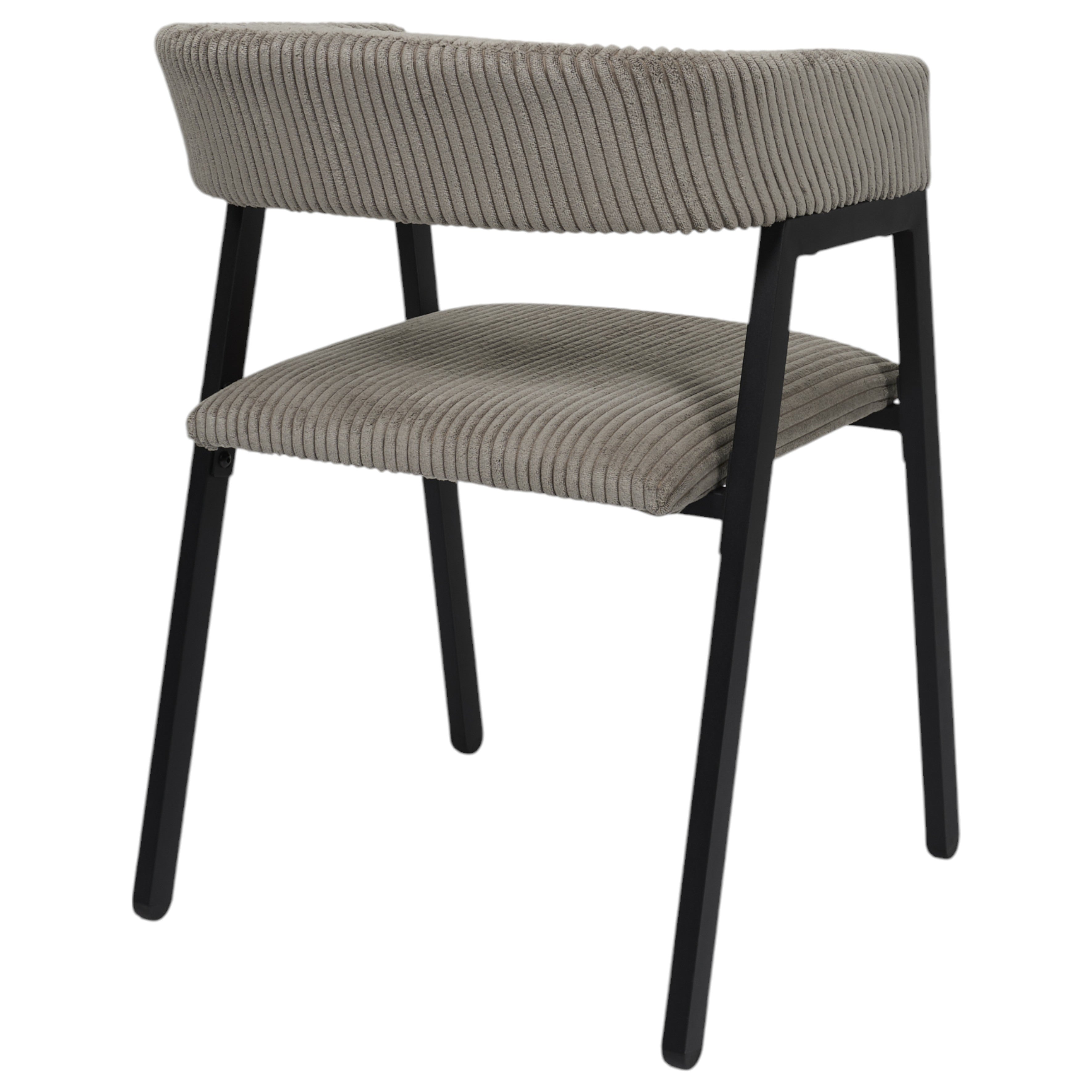 FAUTEUIL DESIGN COTELE SCOTT TAUPE - LOT DE 2
