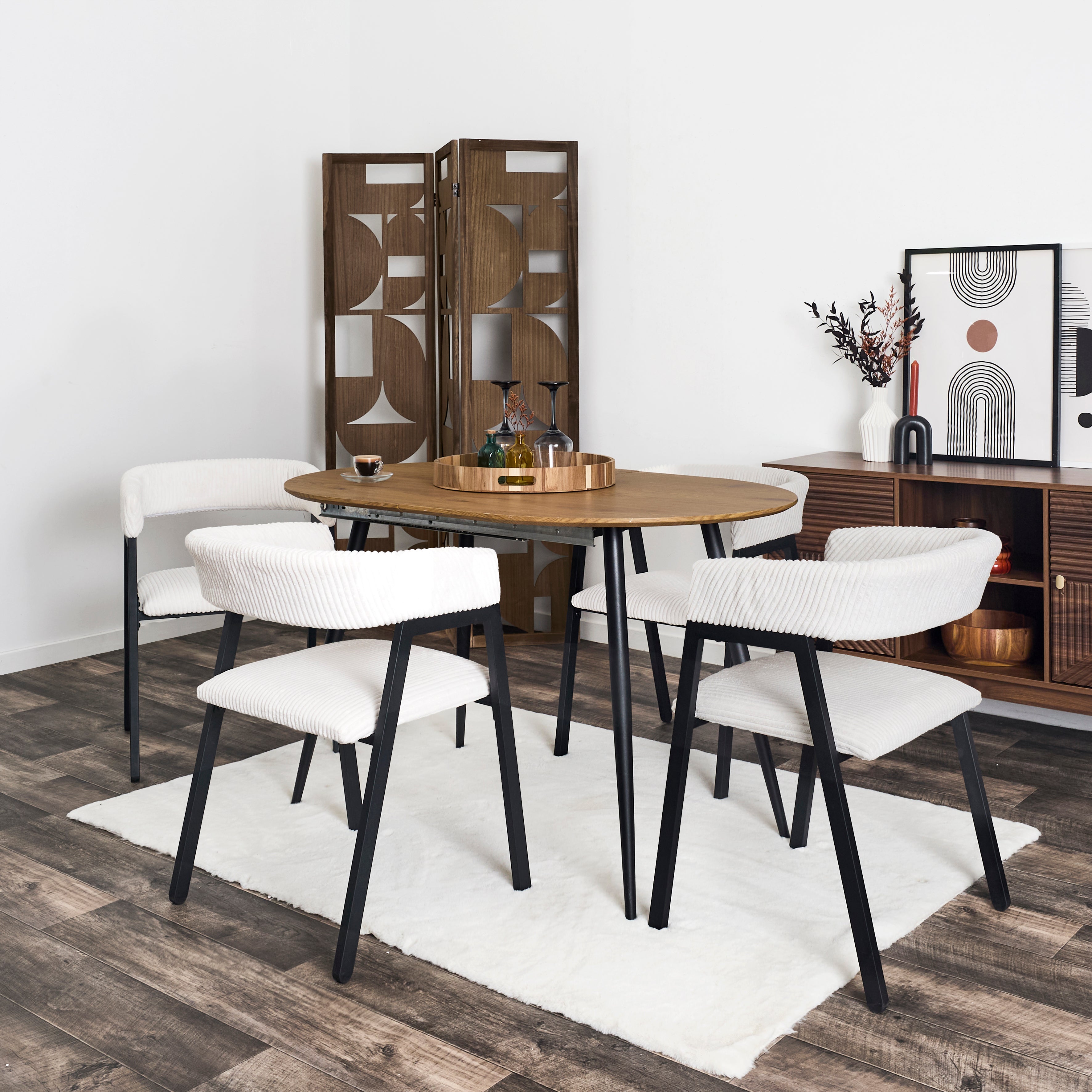 FAUTEUIL DESIGN COTELE SCOTT BEIGE - LOT DE 2