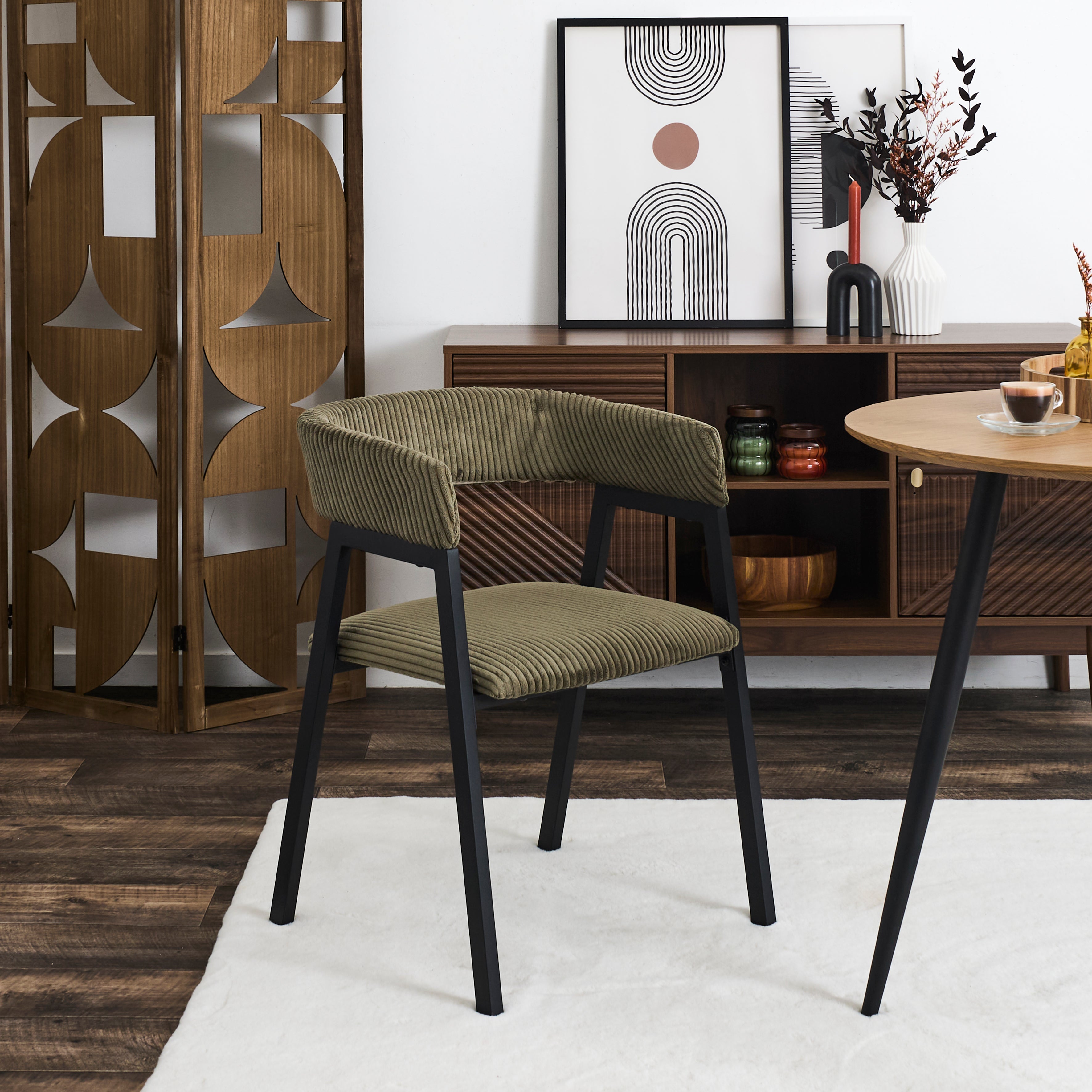 FAUTEUIL DESIGN COTELE SCOTT VERT - LOT DE 2